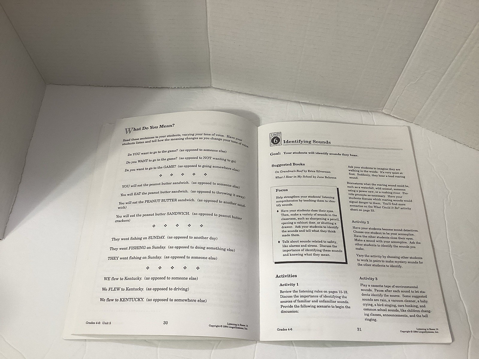 Listening In Room 14- A Classroom Listening Program -linguisystems