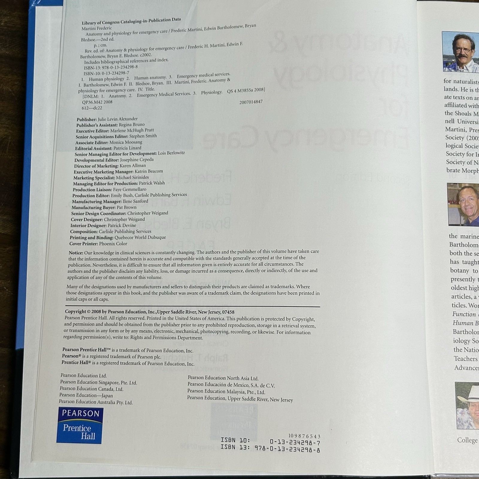 Anatomy & Physiology for Emergency Care 2nd Ed Hardcover – Brady 2008