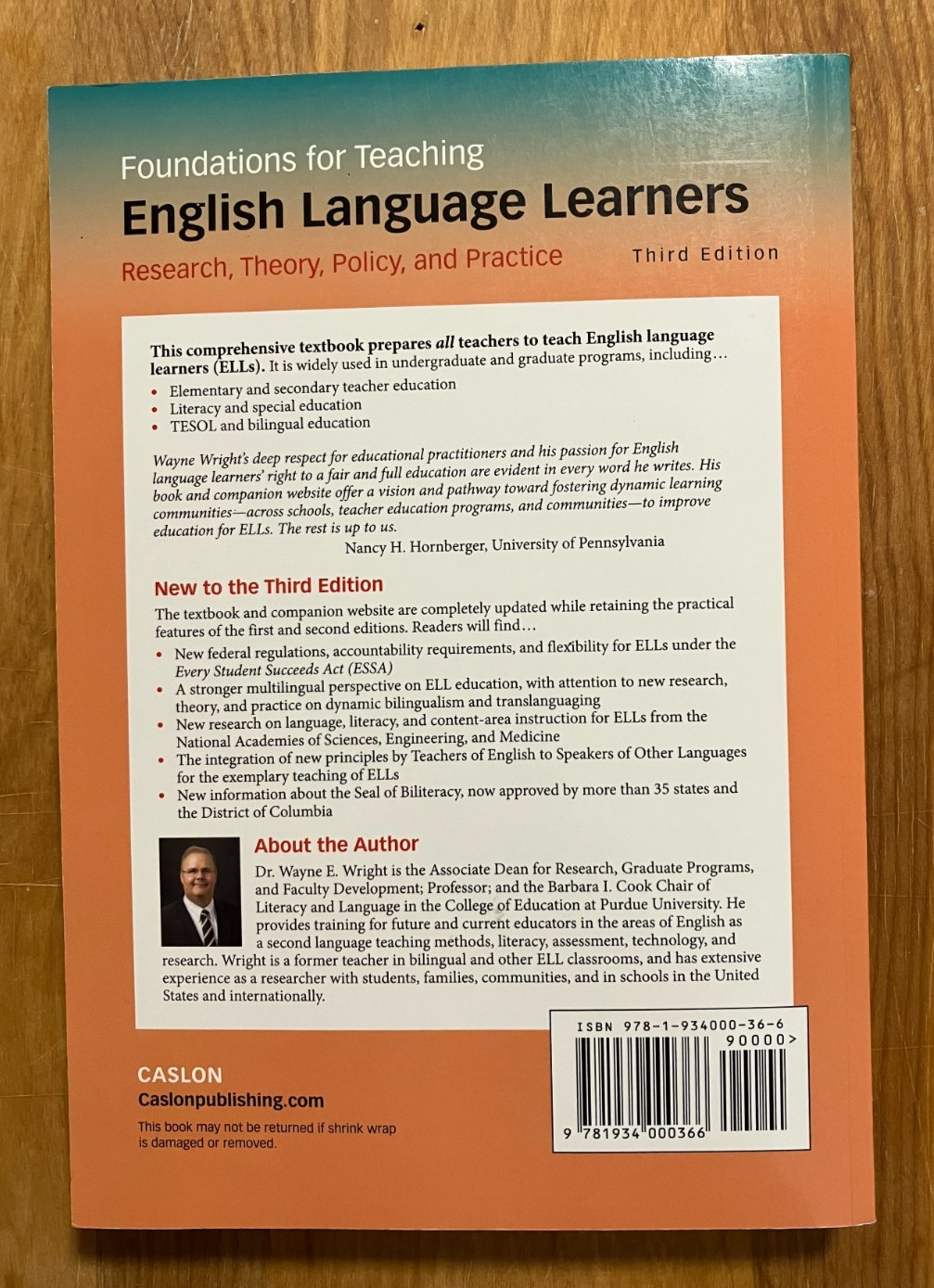 Foundations for Teaching English Language Learners ~ BRAND NEW