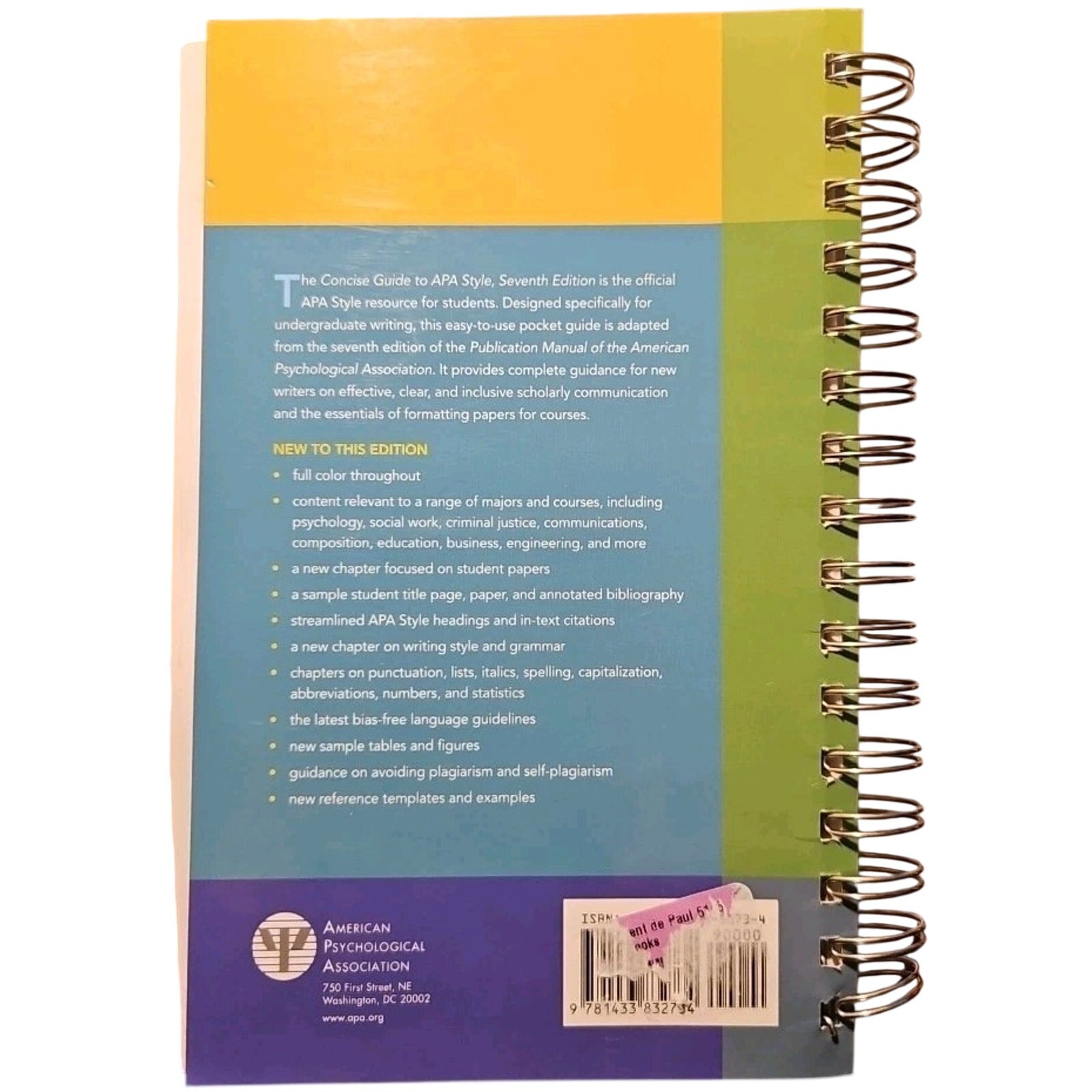 Concise Guide to APA Style : 7th Edition (OFFICIAL) by American Psychological…