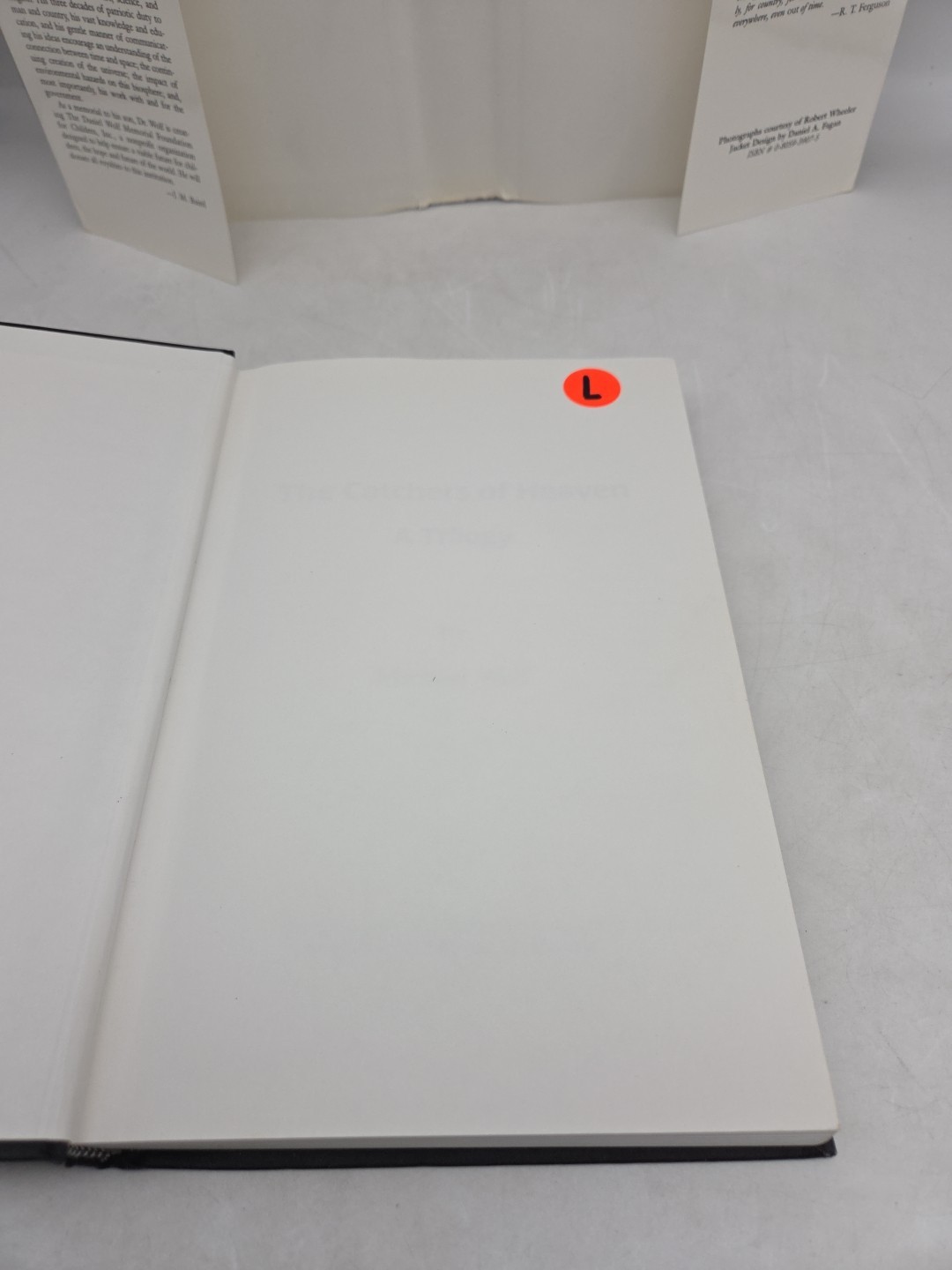 The Catchers of Heaven: Trilogy – (Michael Wolf, HCDJ, 1996, Second Printing)
