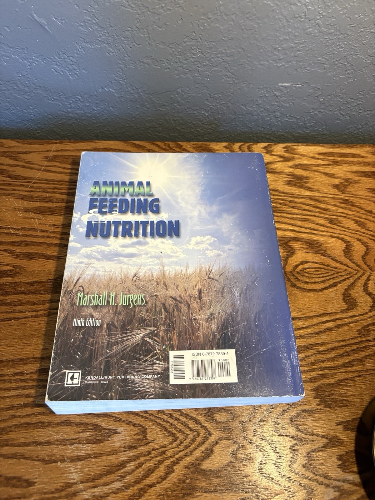 ANIMAL FEEDING AND NUTRITION Marshall H Jurgens