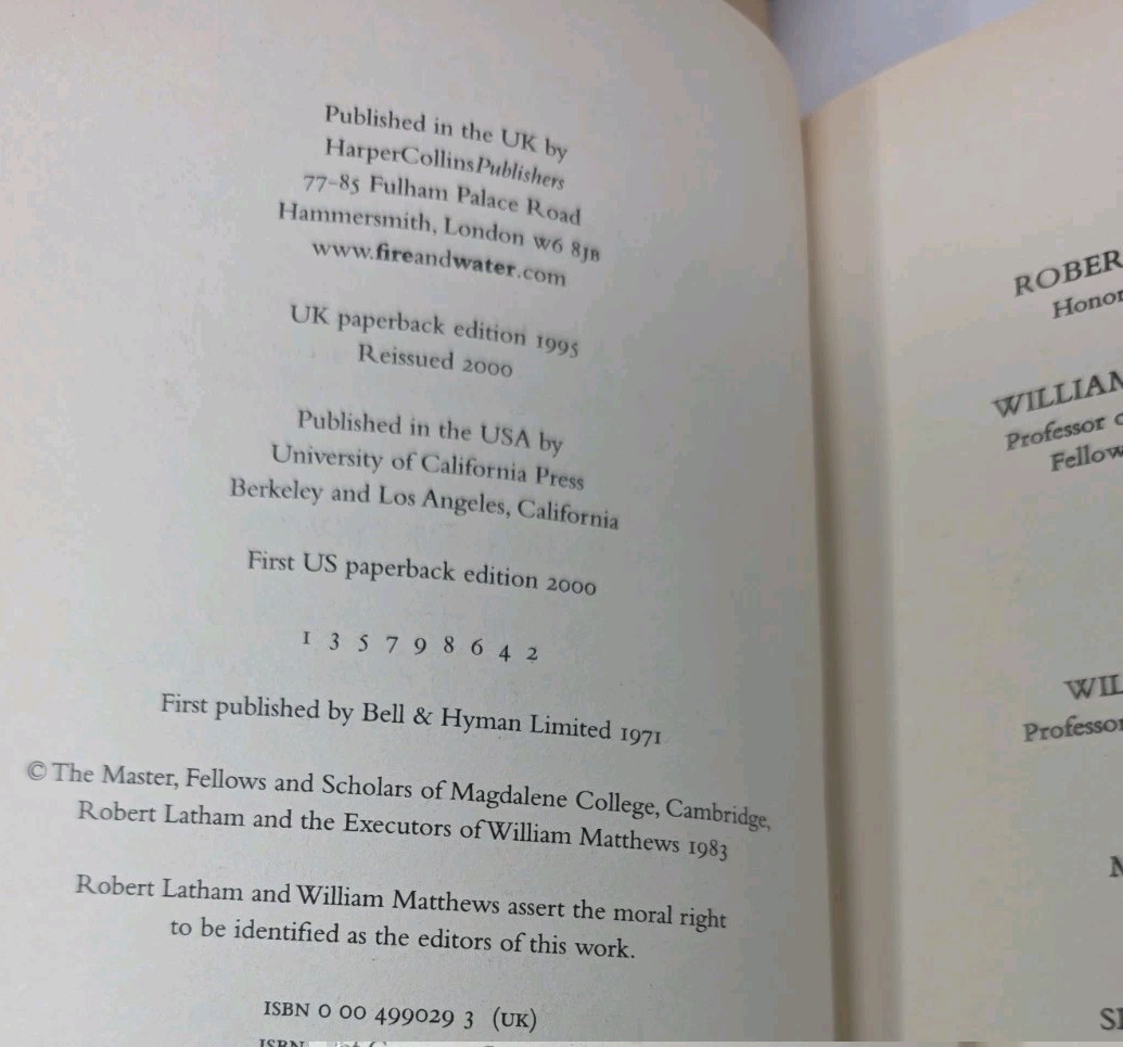 The Diary of Samuel Pepys Latham RARE 9 Volume’s Out Of 11 Lot Book Set