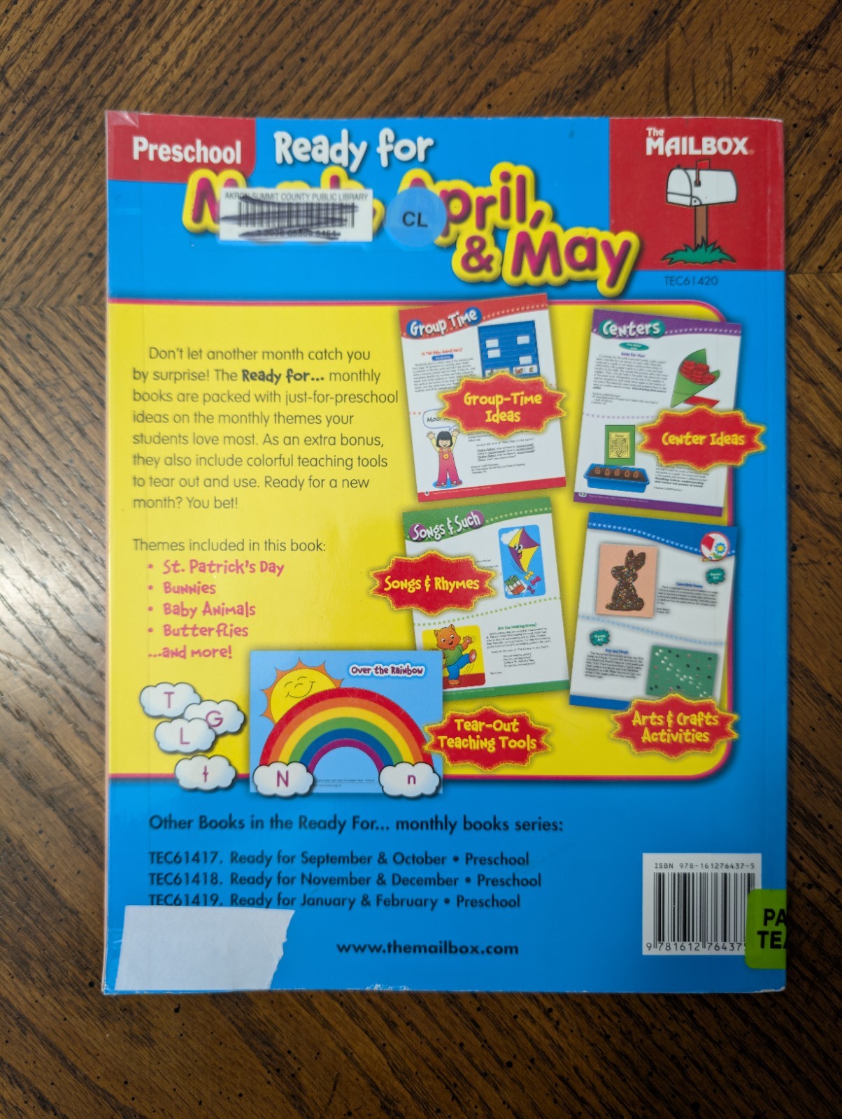 Ready for March, April, & May Preschool text Ex-Library Unmarked Mailbox Books