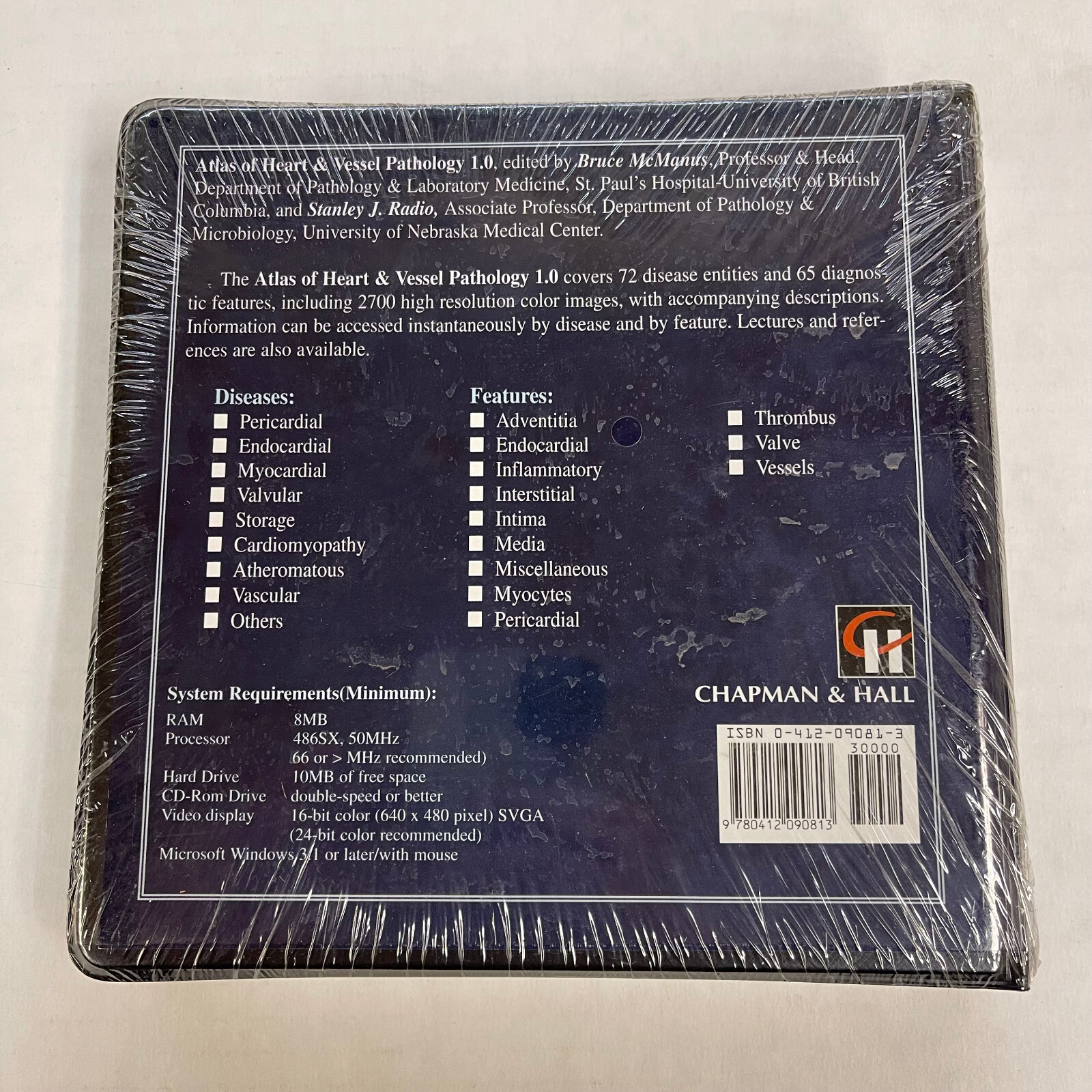 Atlas of Heart and Vessel Pathology v1.0 Multimedia CD-ROM Brand New Sealed Rare