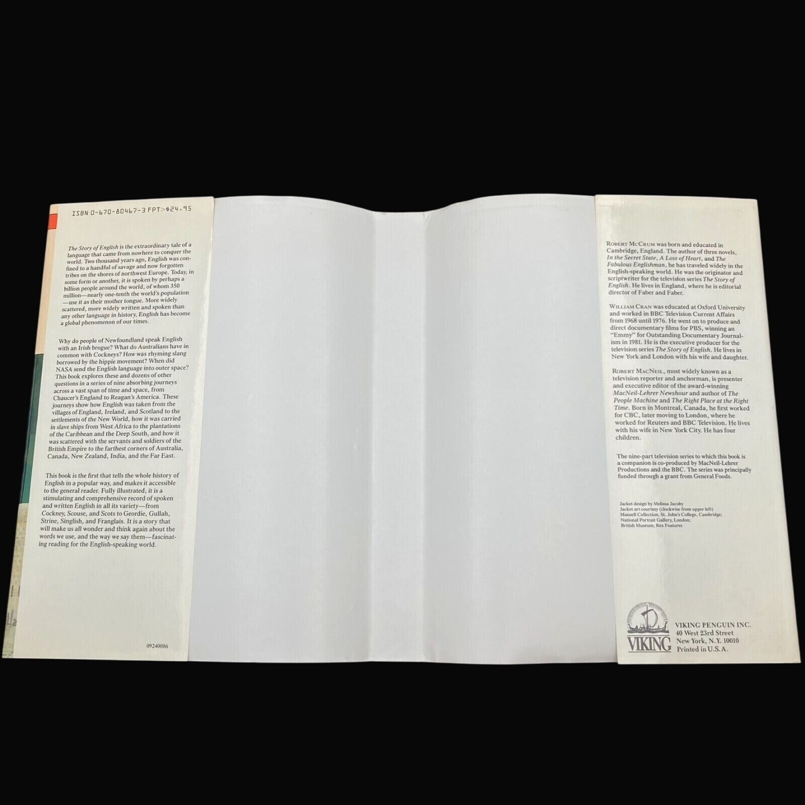 The Story of English by McCrum Cran & MacNeil 1986 HC 1st Edition PBS TV Series