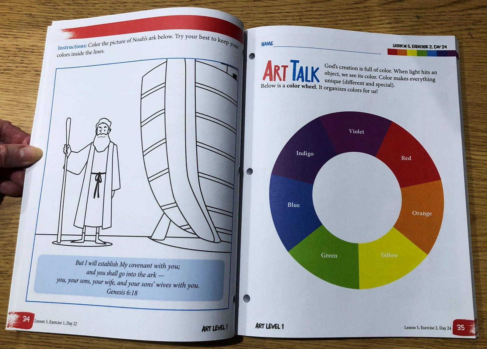 New Master Books ART LEVEL 1 Julia Akers Homeschool Grade 1 Christ Centered