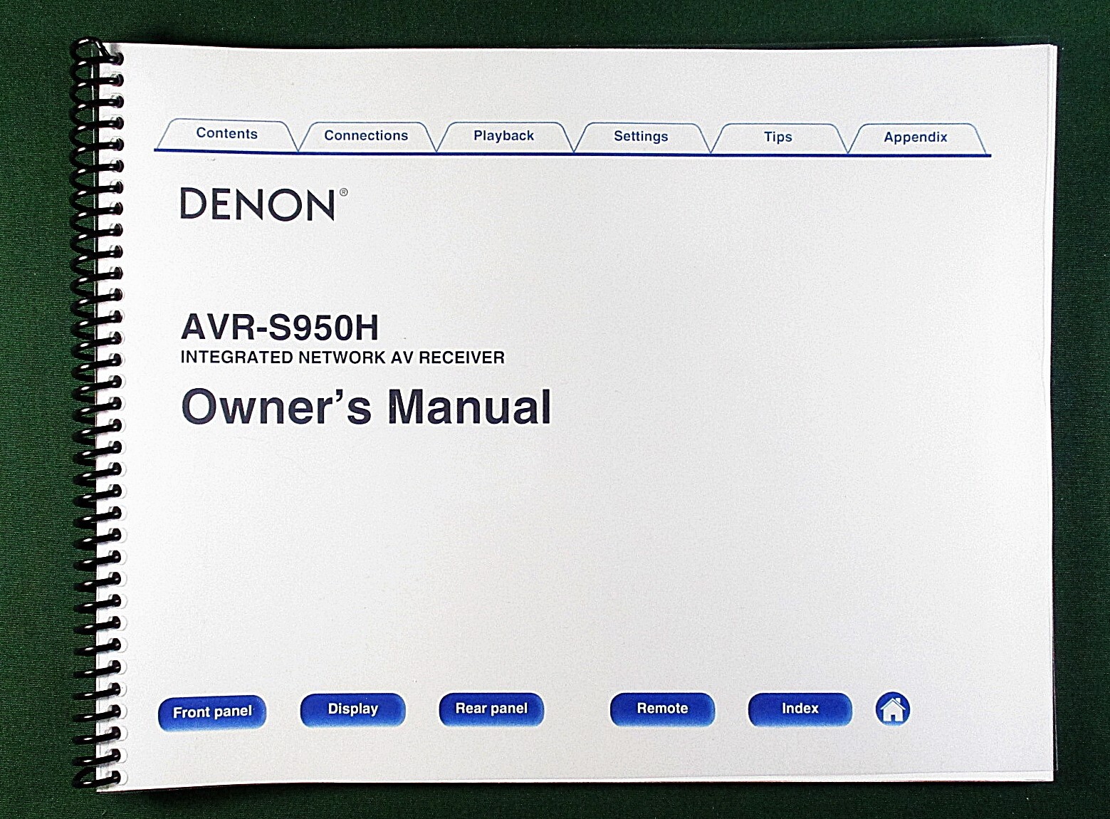 Denon AVR-S950H Instruction Manual: 279 Pages – Full Color & Protective Covers!