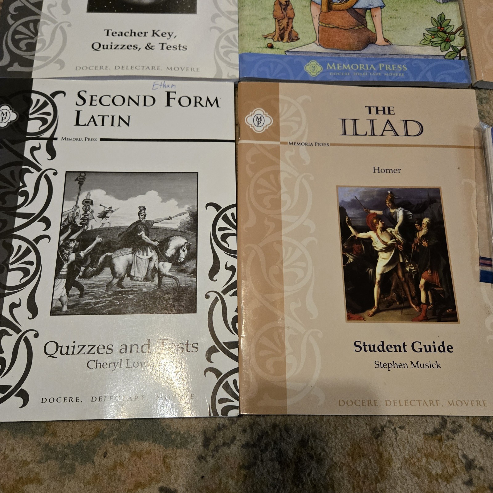 Misc Mixed Lot Memoria Press Books Teacher Student Tests Birds