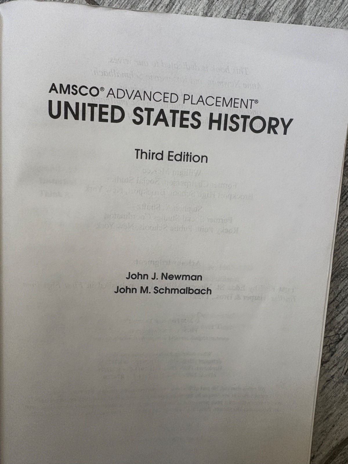 Advanced Placement United States History, 4th Edition by John J. Newman and…
