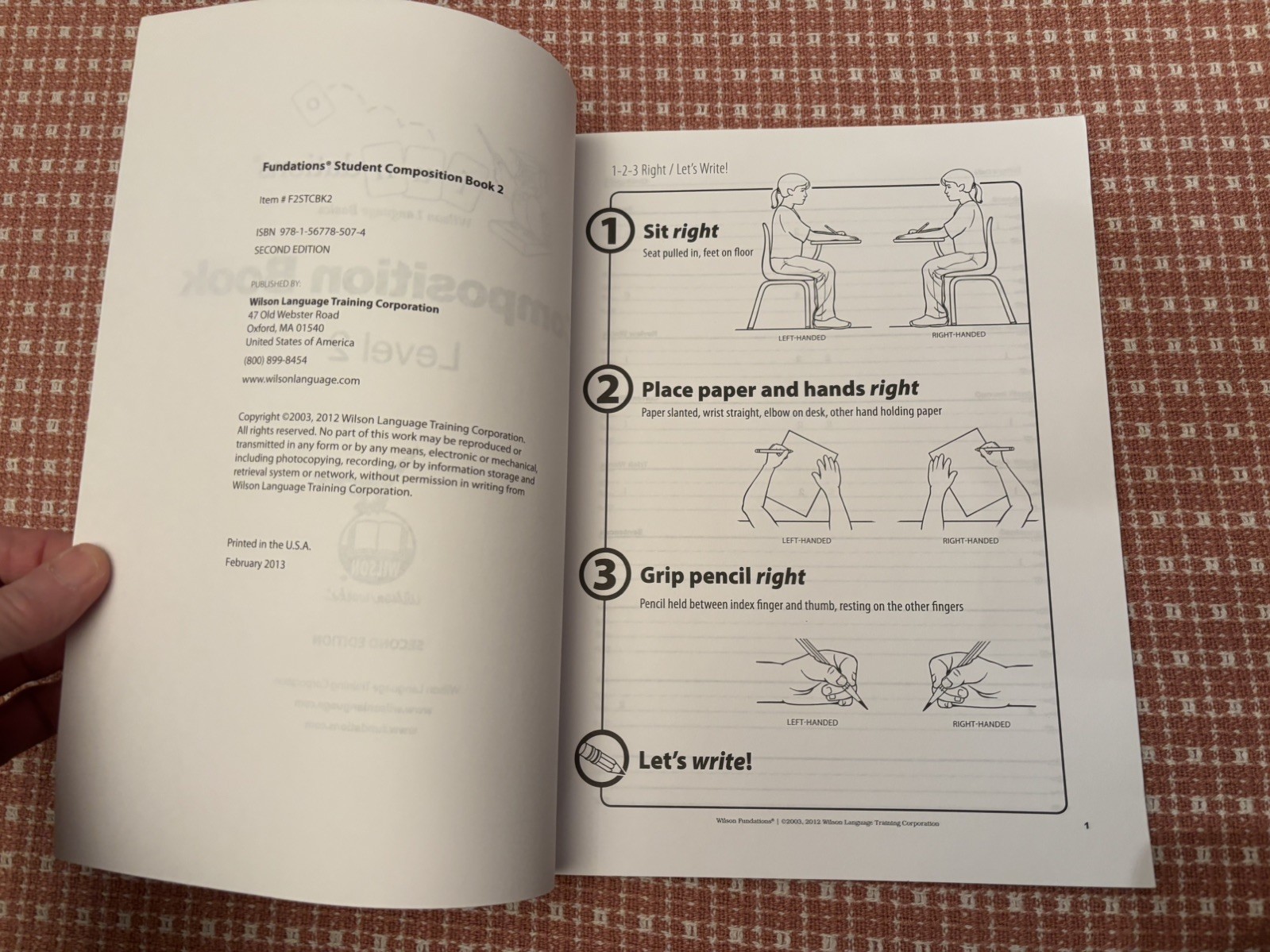 NEW 3 Wilson Fundations Books: 1 Student K Notebook 2 Composition Bks Level 1-2