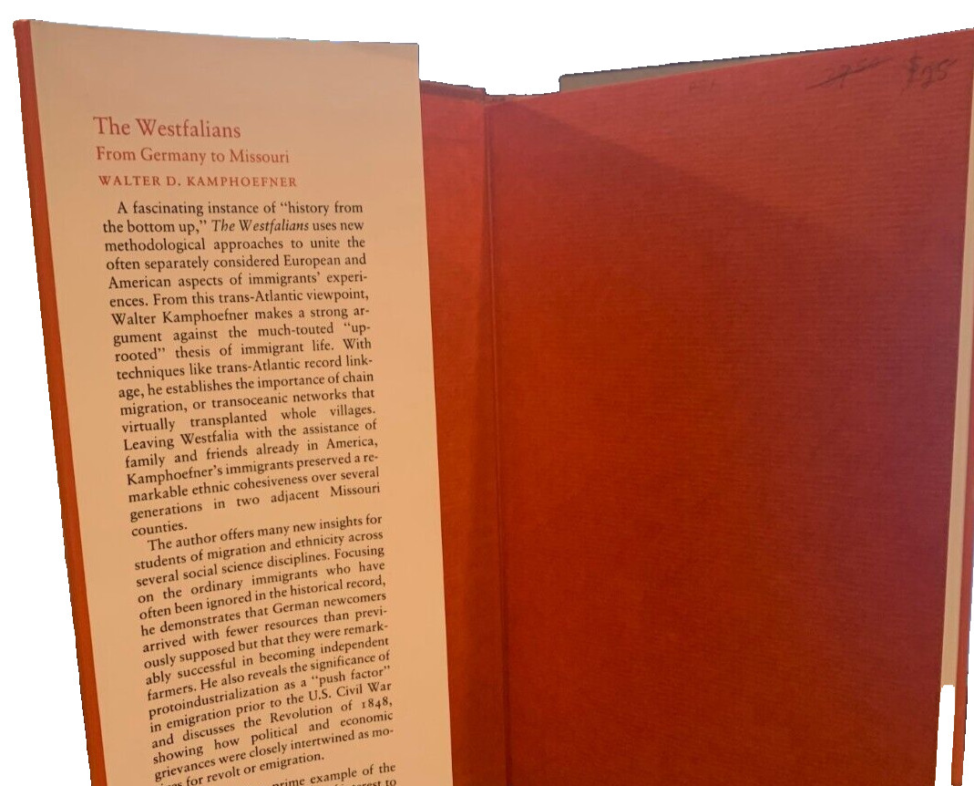 The Westfalians: From Germany to Missouri (Princeton Legacy Library)
