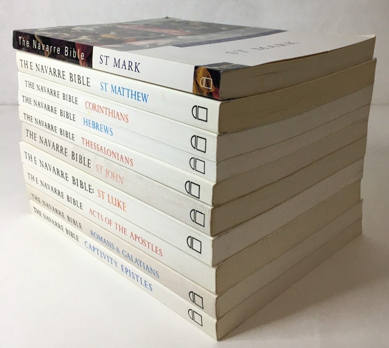 The Navarre Bible Lot of 10 – Mark Matthew Hebrews John Luke Apostles Epistles