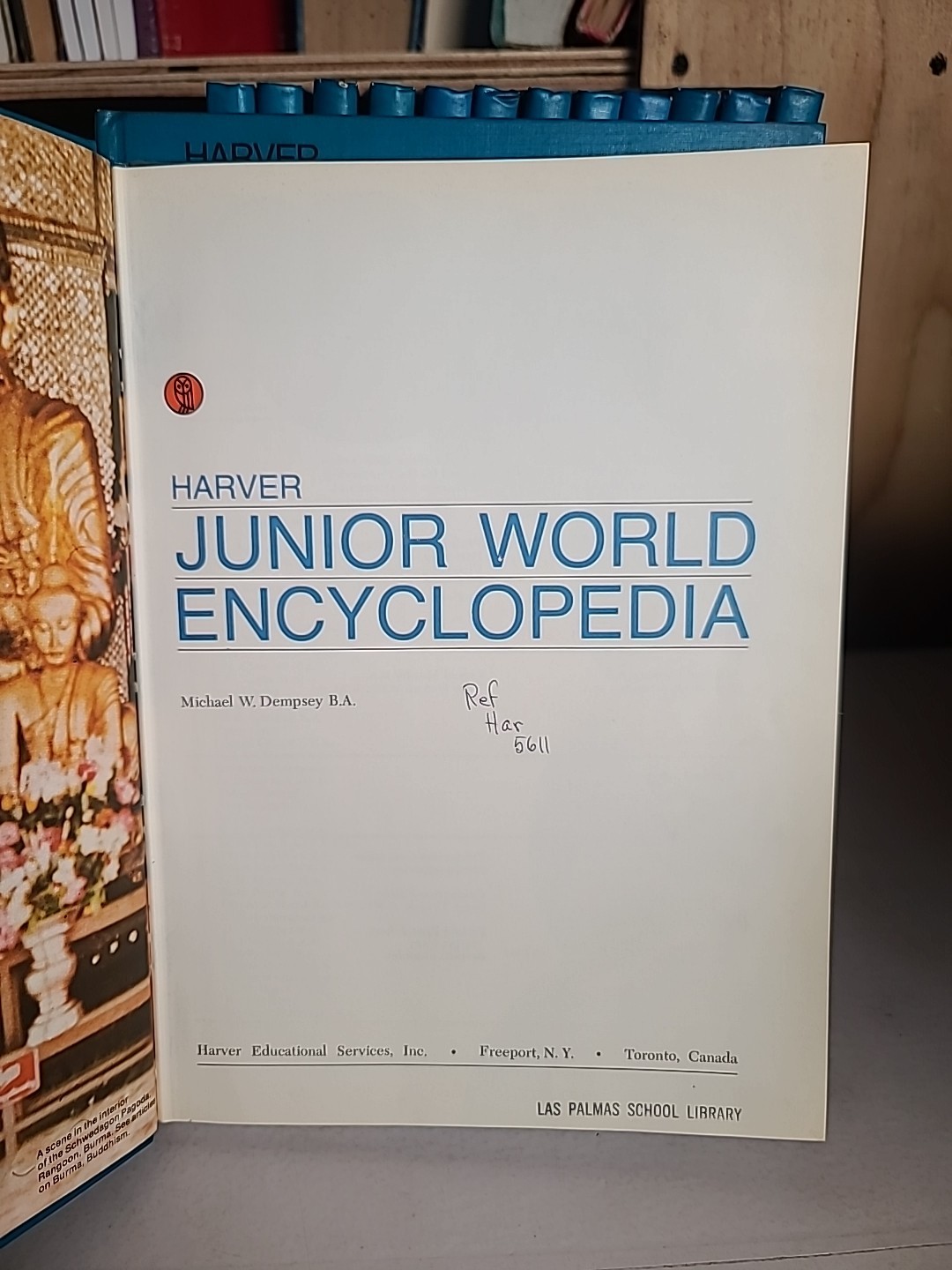 Harver Junior World Encyclopedia Complete Set 16 Volumes Hardcover Atlas Index