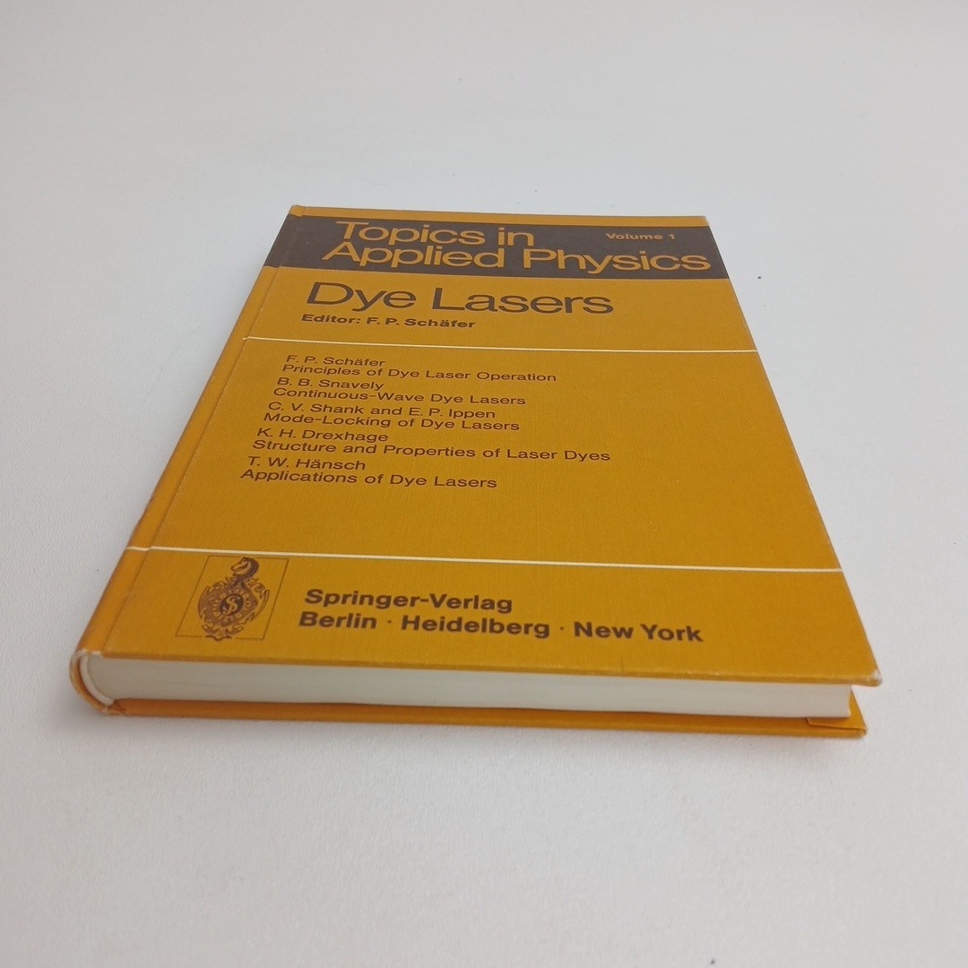 Springer Topics in Applied Physics Volume 1: Dye Lasers by F.P. Schäfer 1973 HC