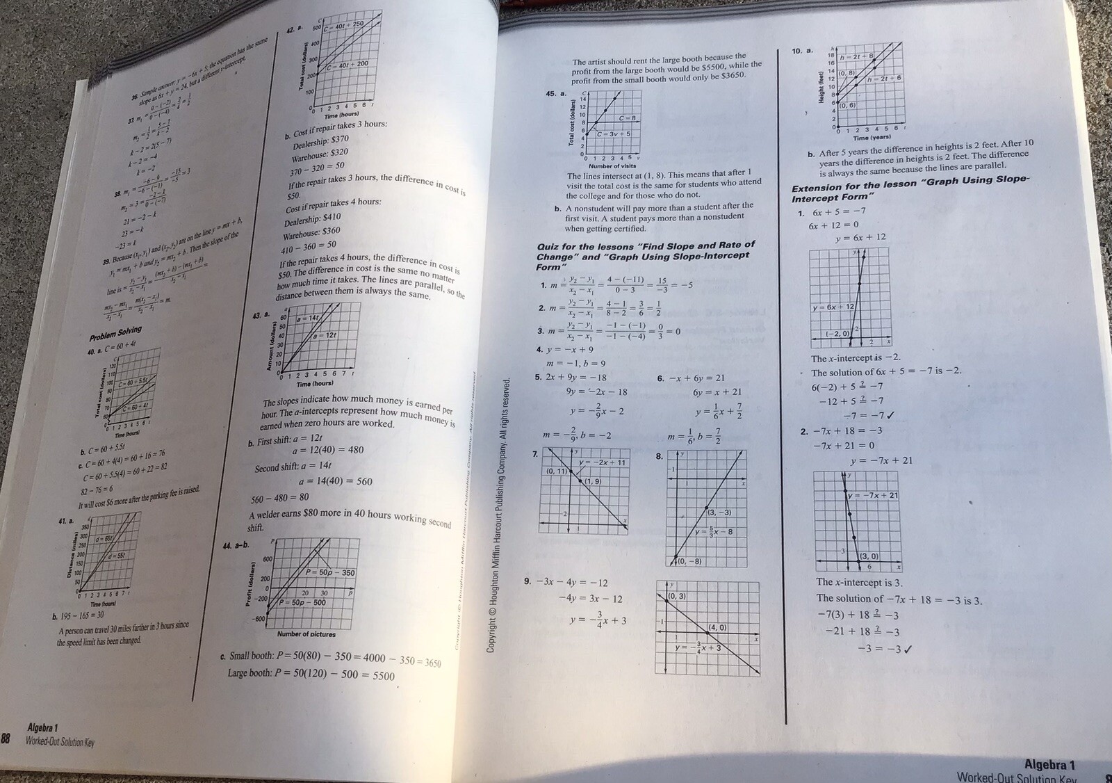 Holt McDougal Larson Algebra 1 Teacher Solution Key Tests Common Core Homeschool