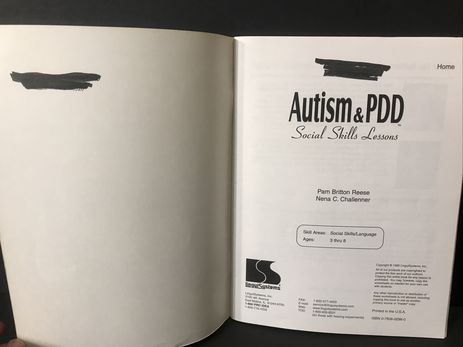 AUTISM & PDD SOCIAL SKILLS LESSONS – Linguisystems