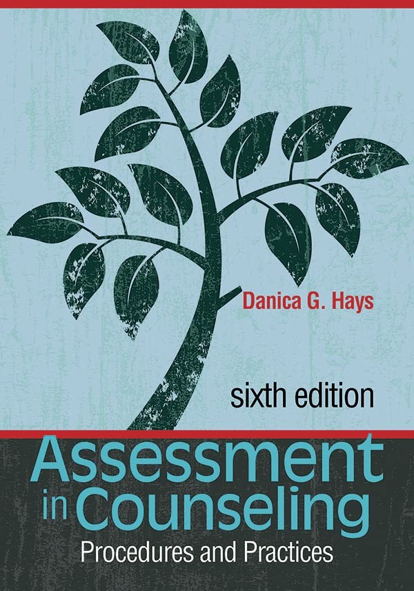 Assessment in Counseling: Procedures and Practices – paperback Hays, Danica,…