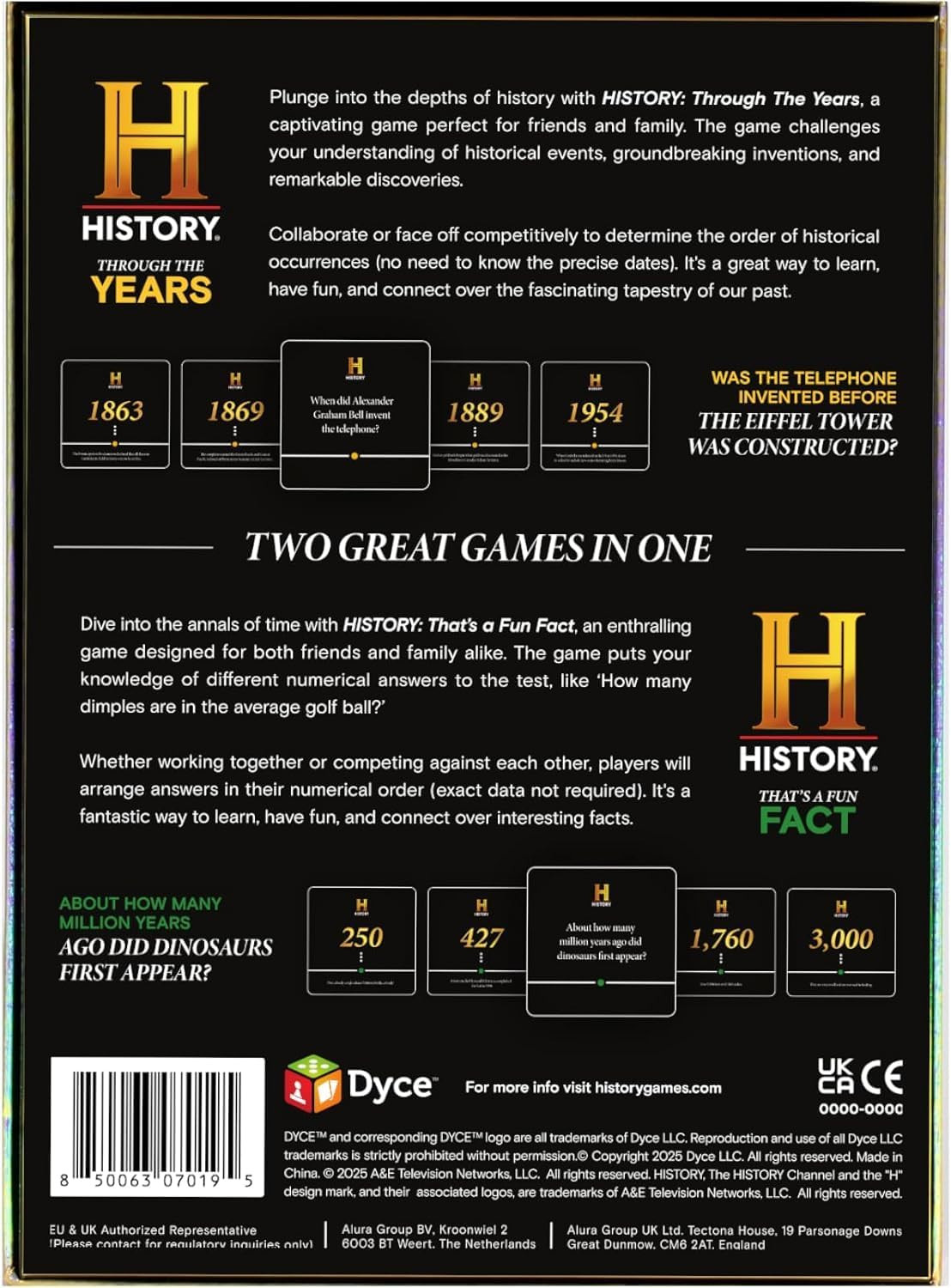 History Channel 2-In-1 Edition – through the Years/That’S a Fun Fact – General K