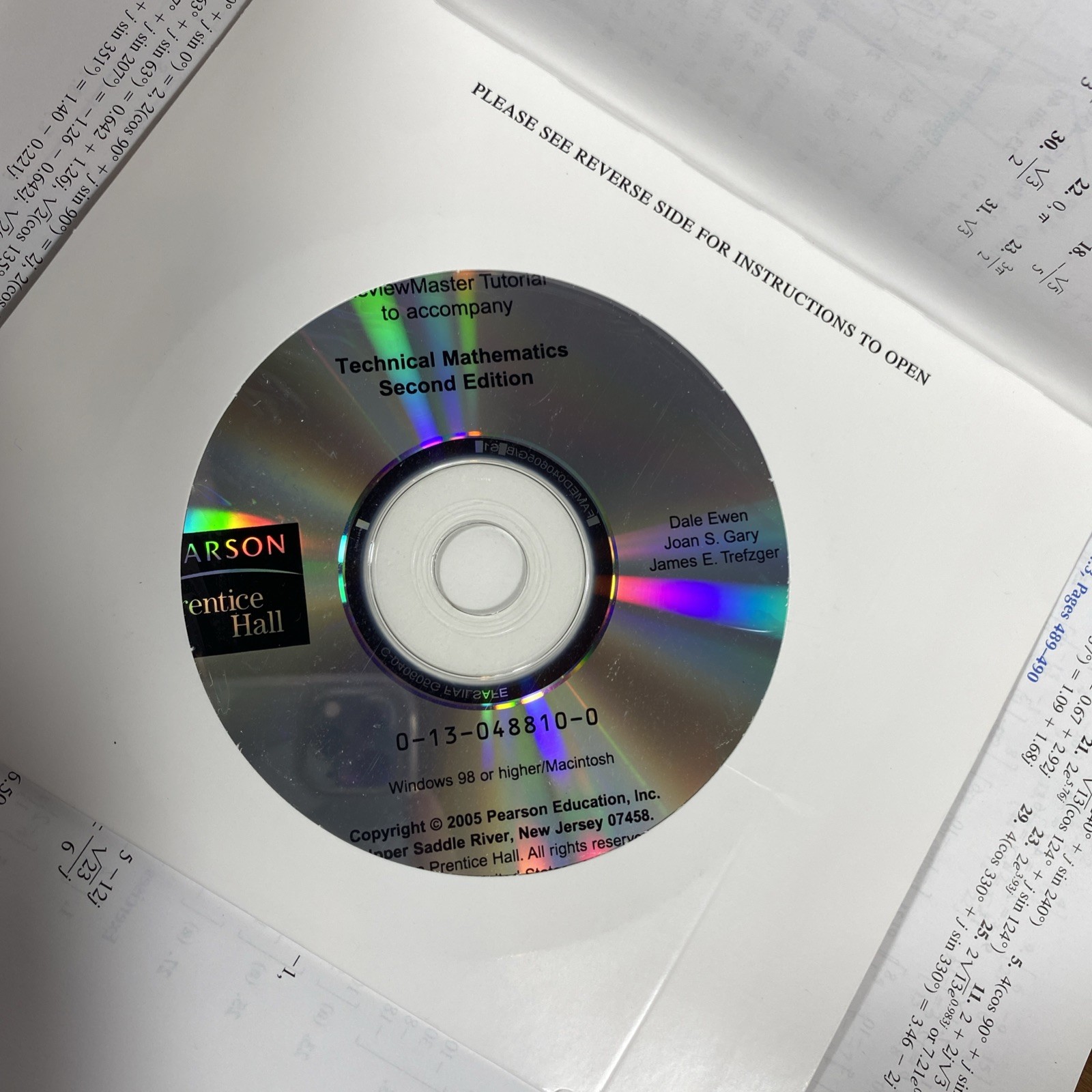 TECHNICAL MATHEMATICS (2ND EDITION) By Dale Ewen & Joan S. Gary – Hardcover