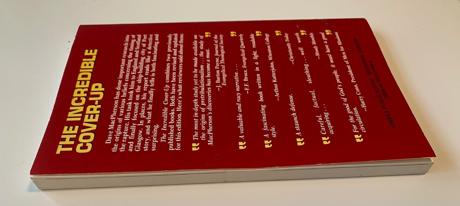 Incredible Cover Up Paperback by MacPherson Dave
