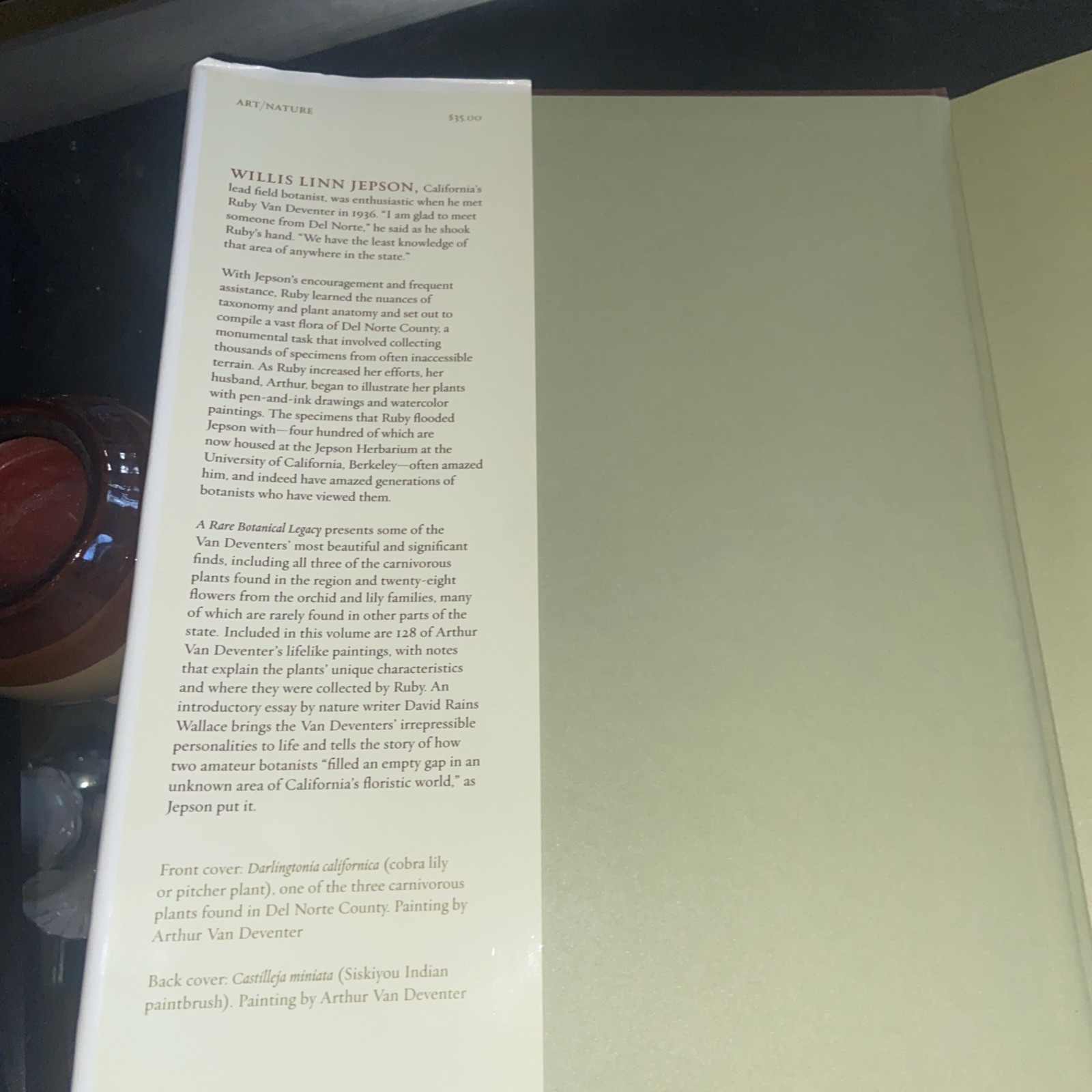 A rare botanical legacy the contributions of Ruby and Arthur Van Deventer calif.