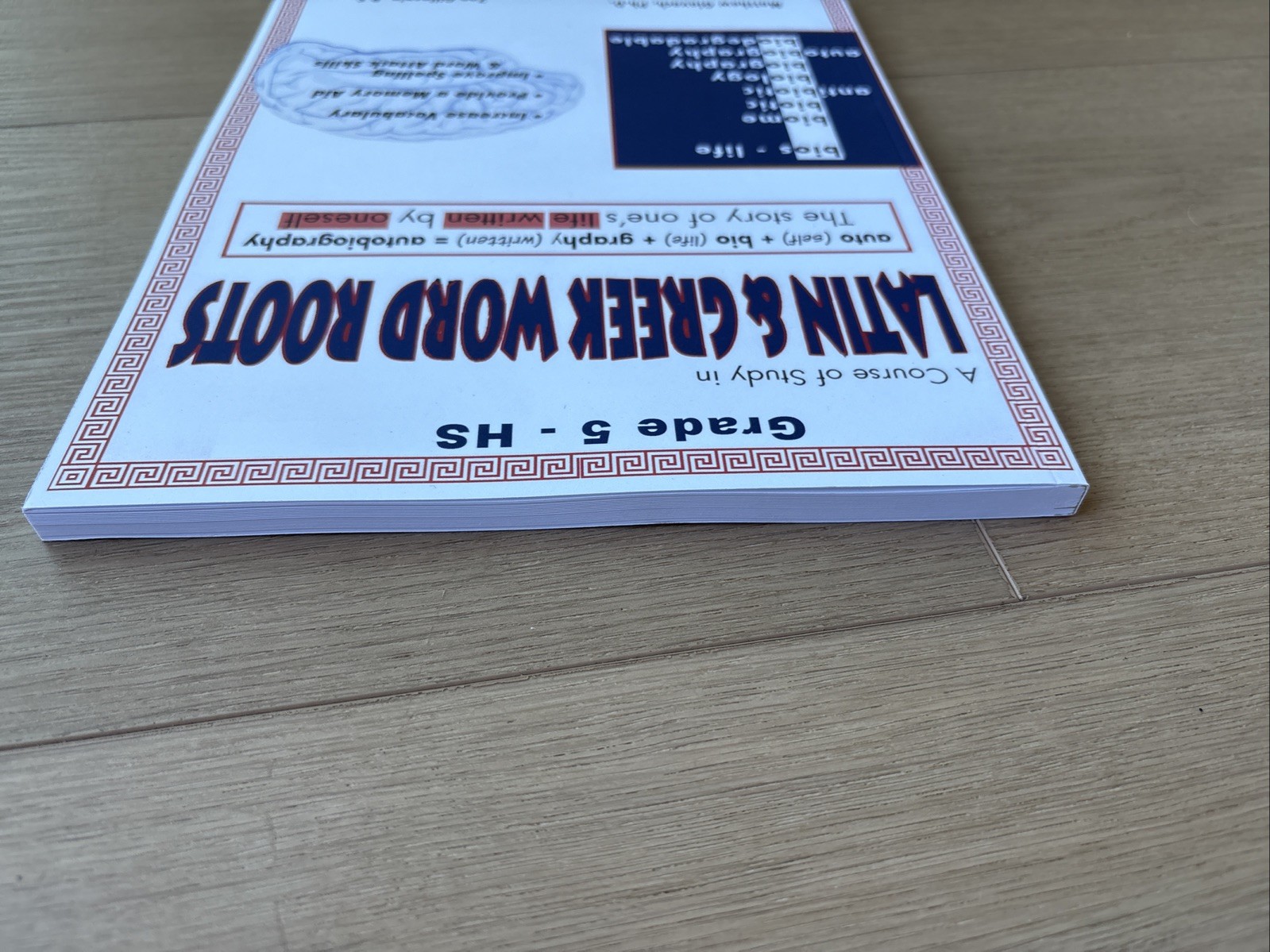 Course of Study in LATIN and GREEK WORD ROOTS, Grade 5 – HS by Glavach, Matt.