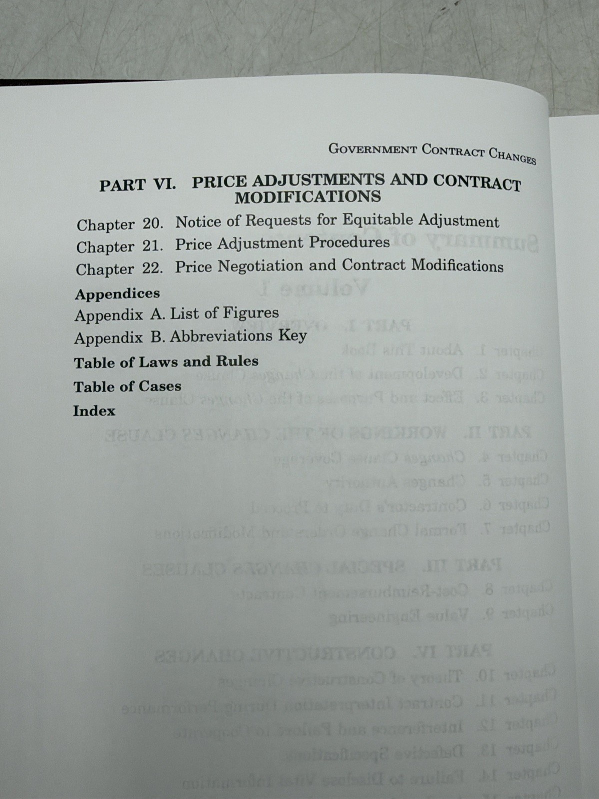 Government Contract Changes Third Edition Volume 1 Law Book By Nash & Feldman