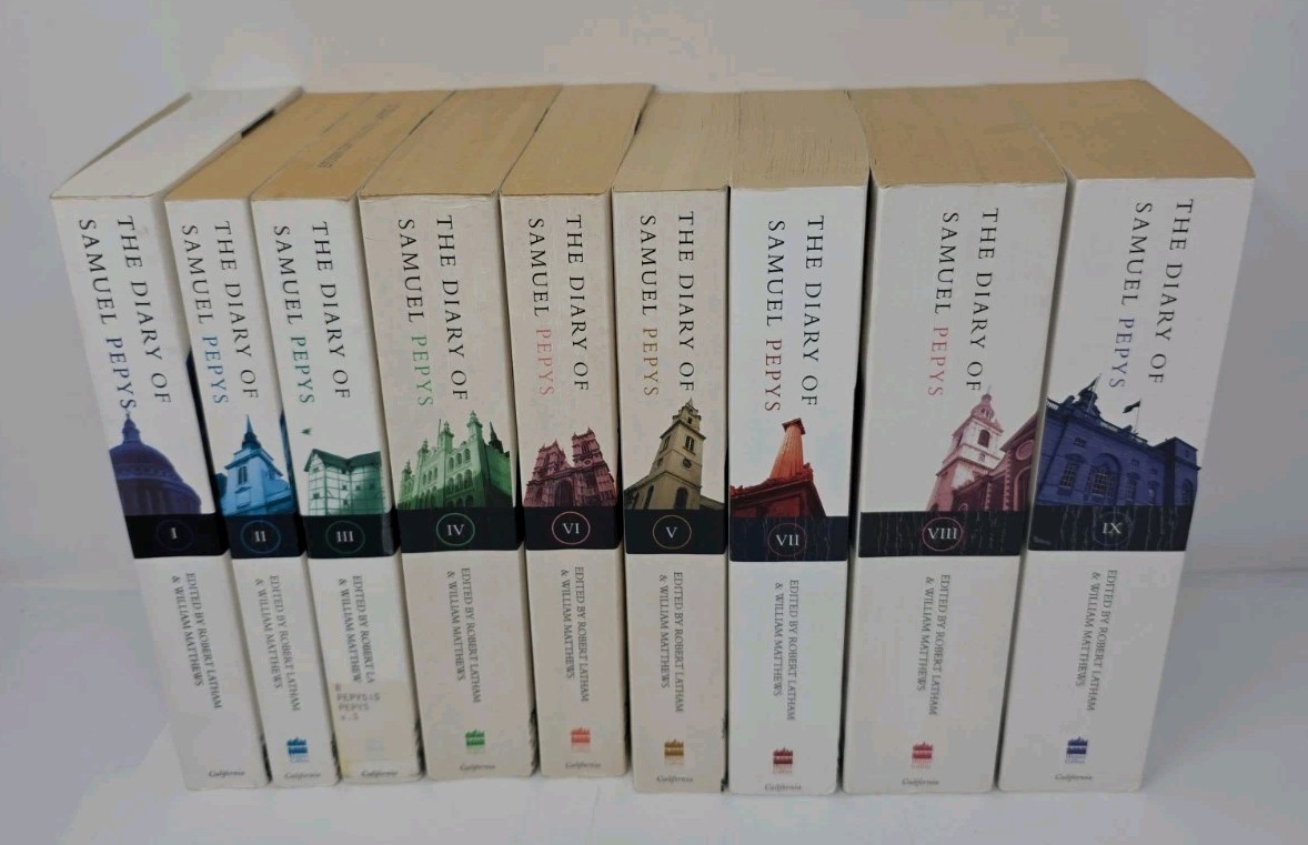 The Diary of Samuel Pepys Latham RARE 9 Volume’s Out Of 11 Lot Book Set