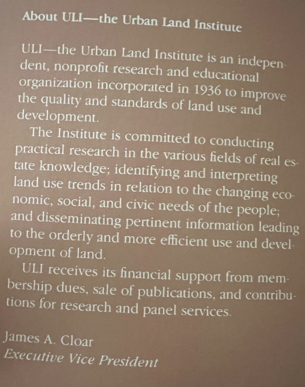ULI ‘Cultural Facilities in Mixed-Use Development’ Harold R. Snedcof (1985 PB)