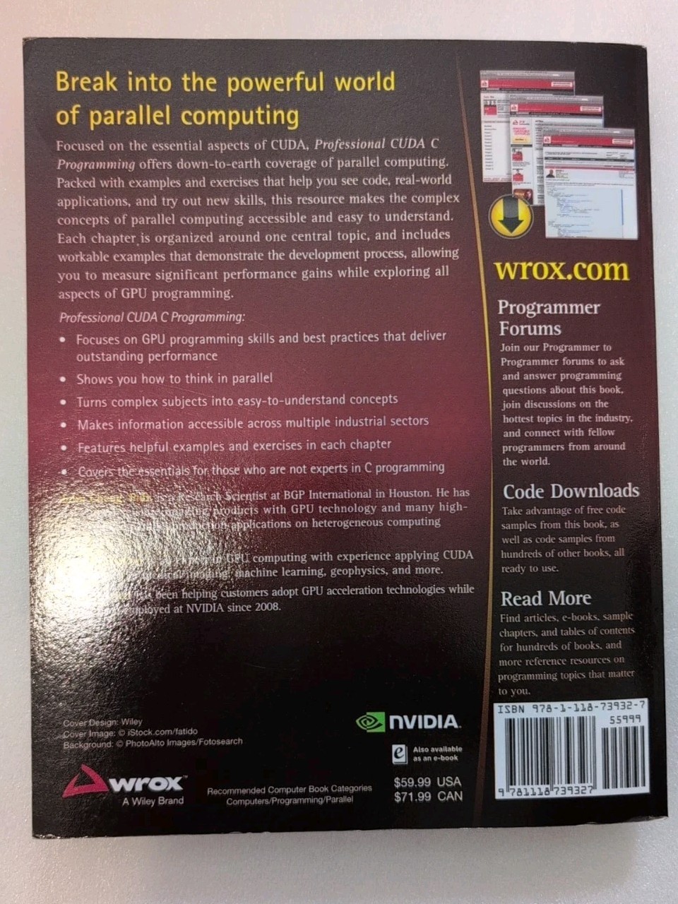 Professional CUDA C Programming by Ty McKercher, Max Grossman and John Cheng