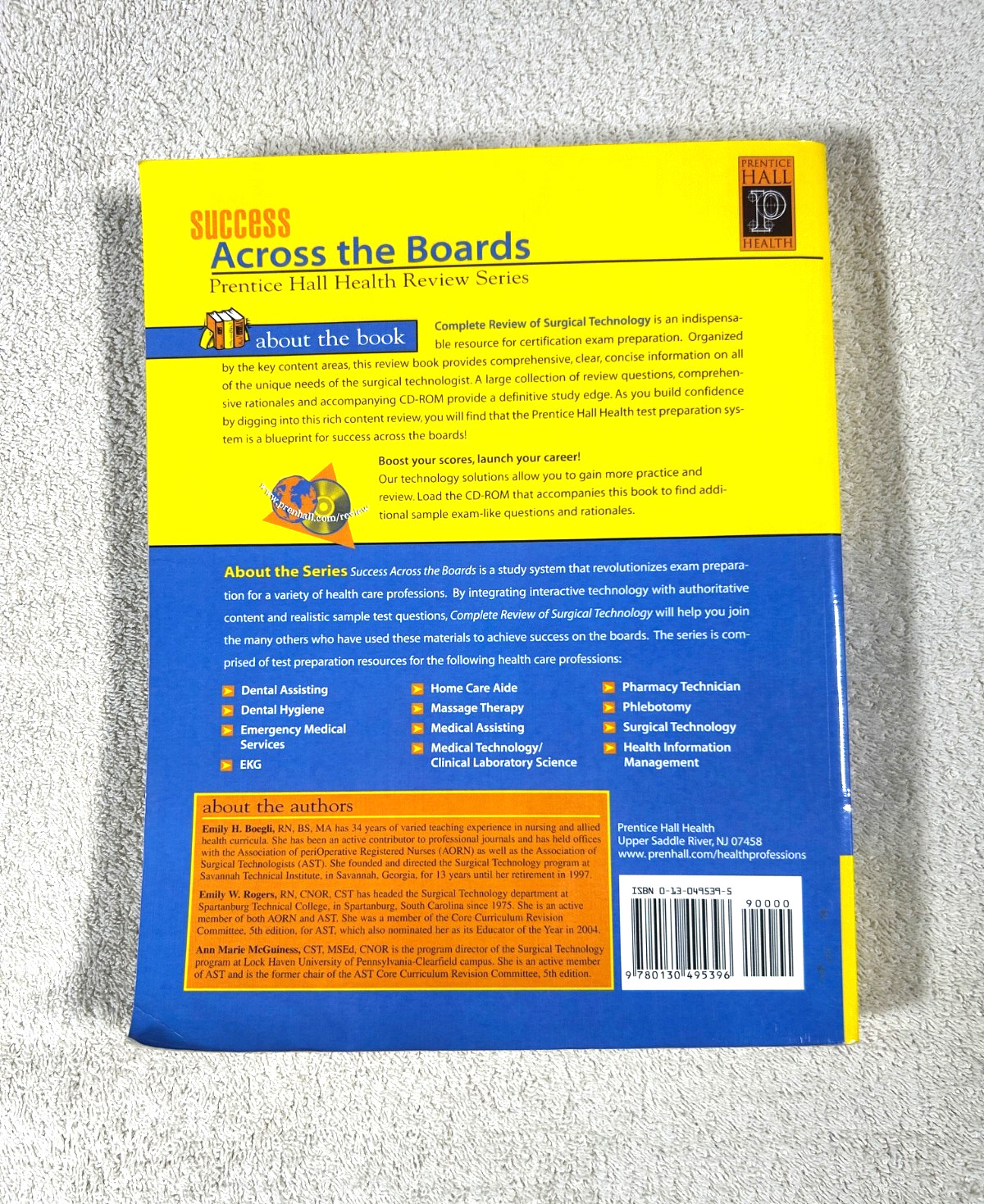 Prentice Hall’s Complete Review of Surgical Technology second edition w/ CD-ROM