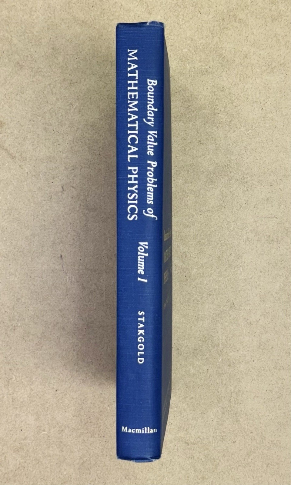 Vintage 1968 Boundary Value Problems Mathematical Physics Vol I Stakgold HCVG