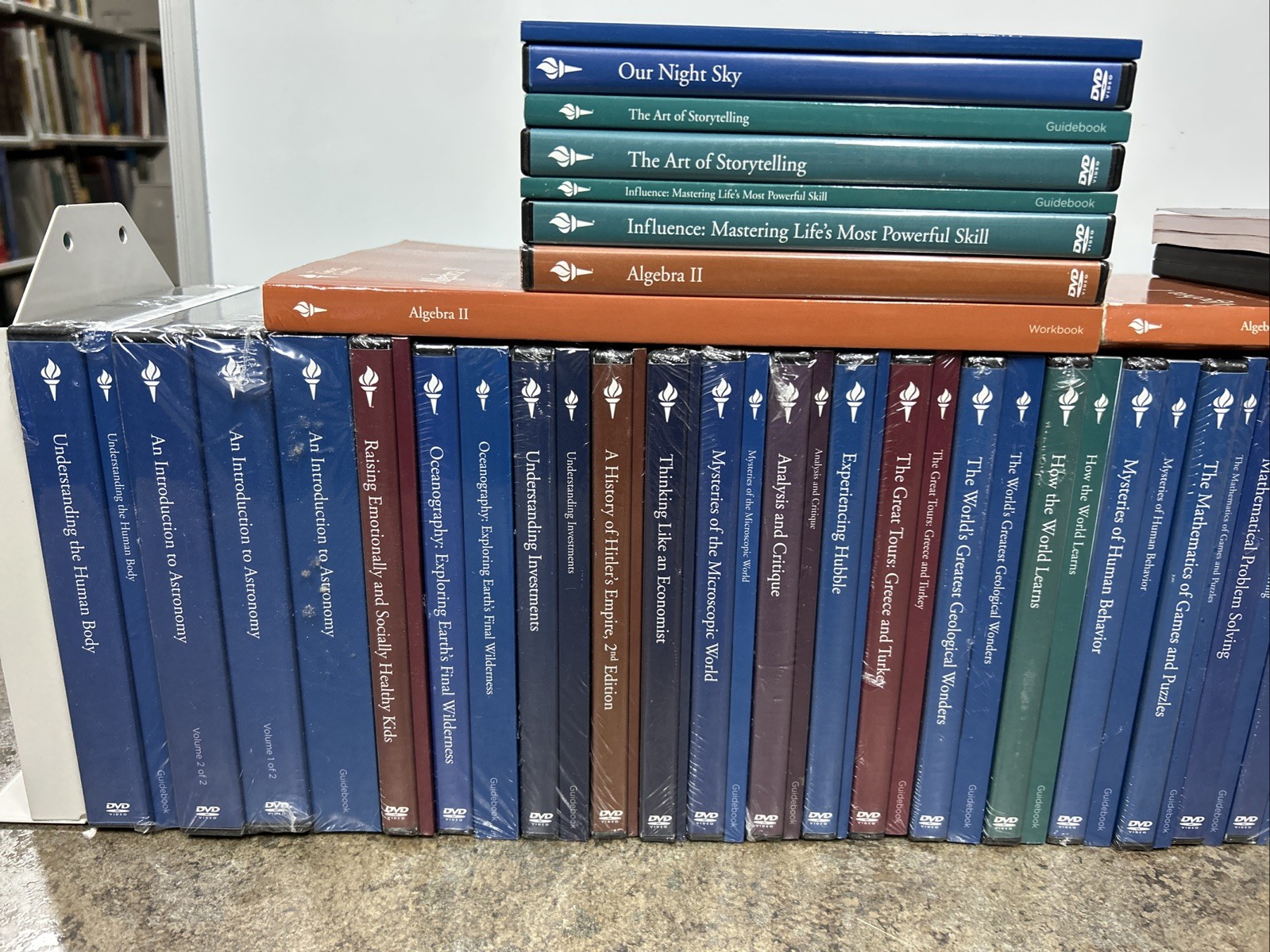 The Great Courses LOT of 32 Complete Sets of Books/DVDs/CDs (Most are Brand New)