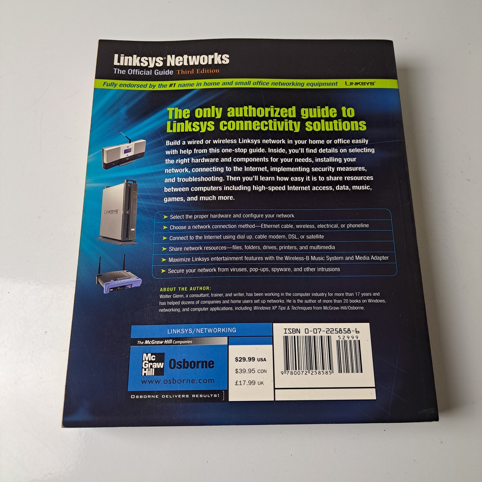 Tech Book Linksys Networks Official Guide Third Edition Walter Glenn Home Office