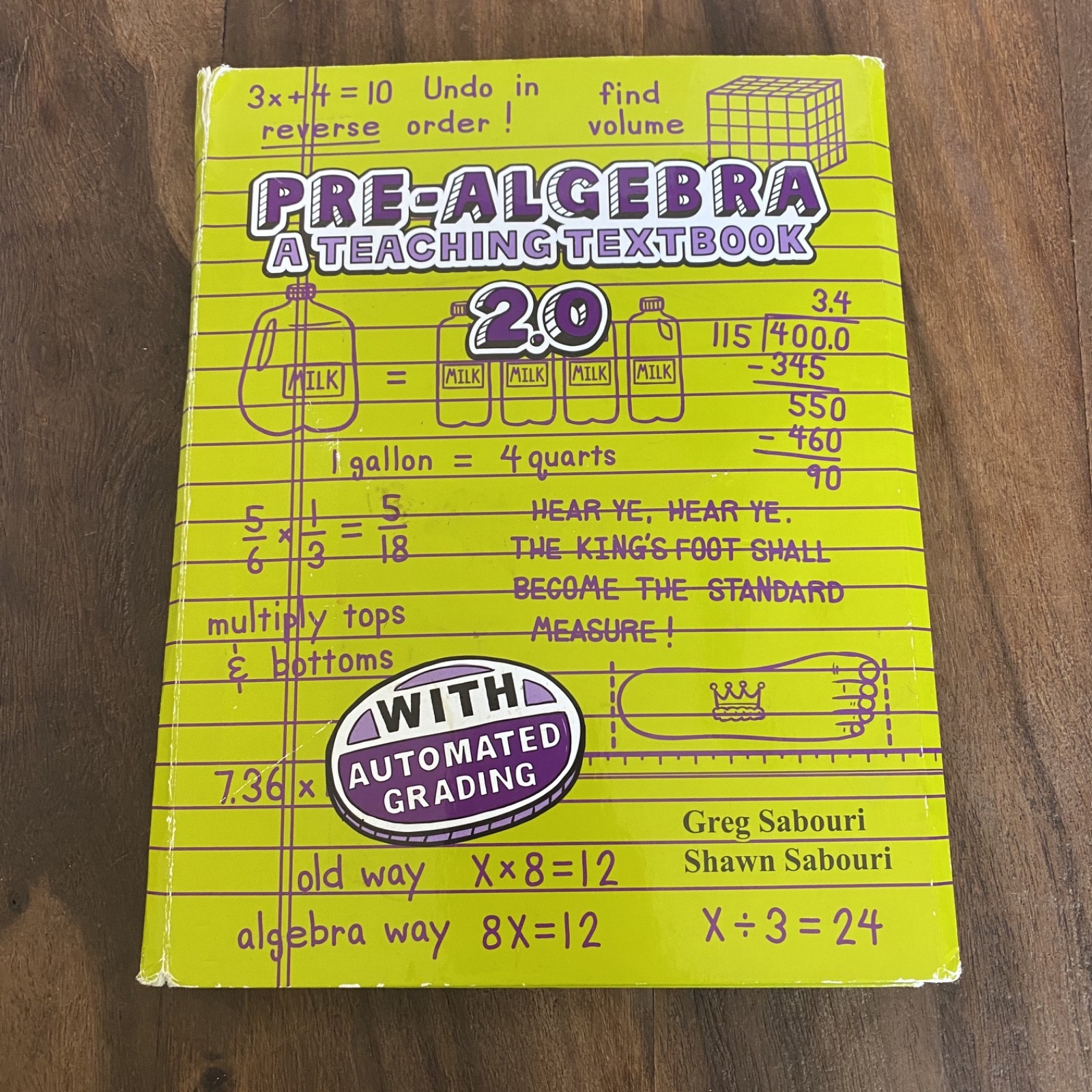 Pre-Algebra: A Teaching Textbook 2.0 Answer Key CD Set Automated Grading Sabouri