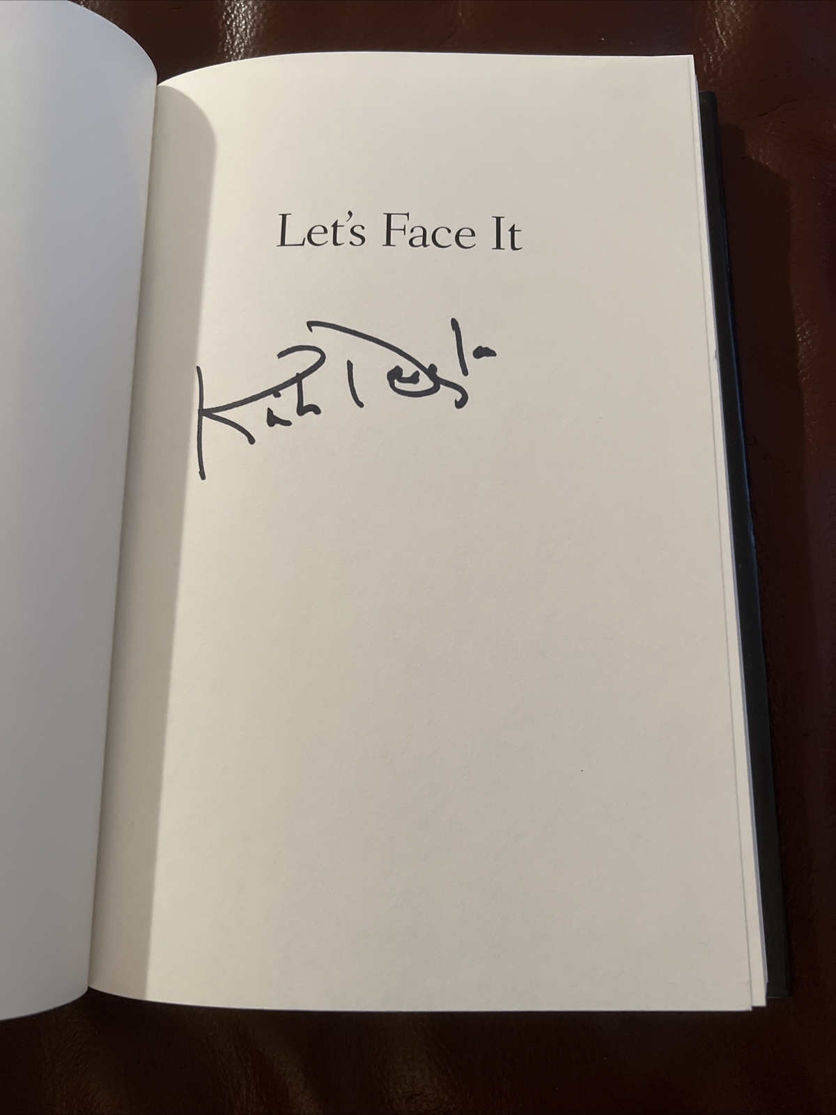 SIGNED Kirk Douglas LET’S FACE IT 90 Years of Living Hardcover Book