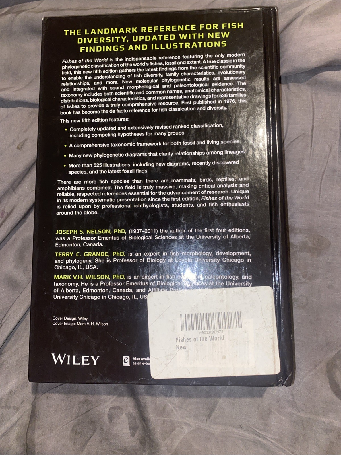 Fishes of the World 5e Nelson Grande Wilson Hardback John Wiley & Sons