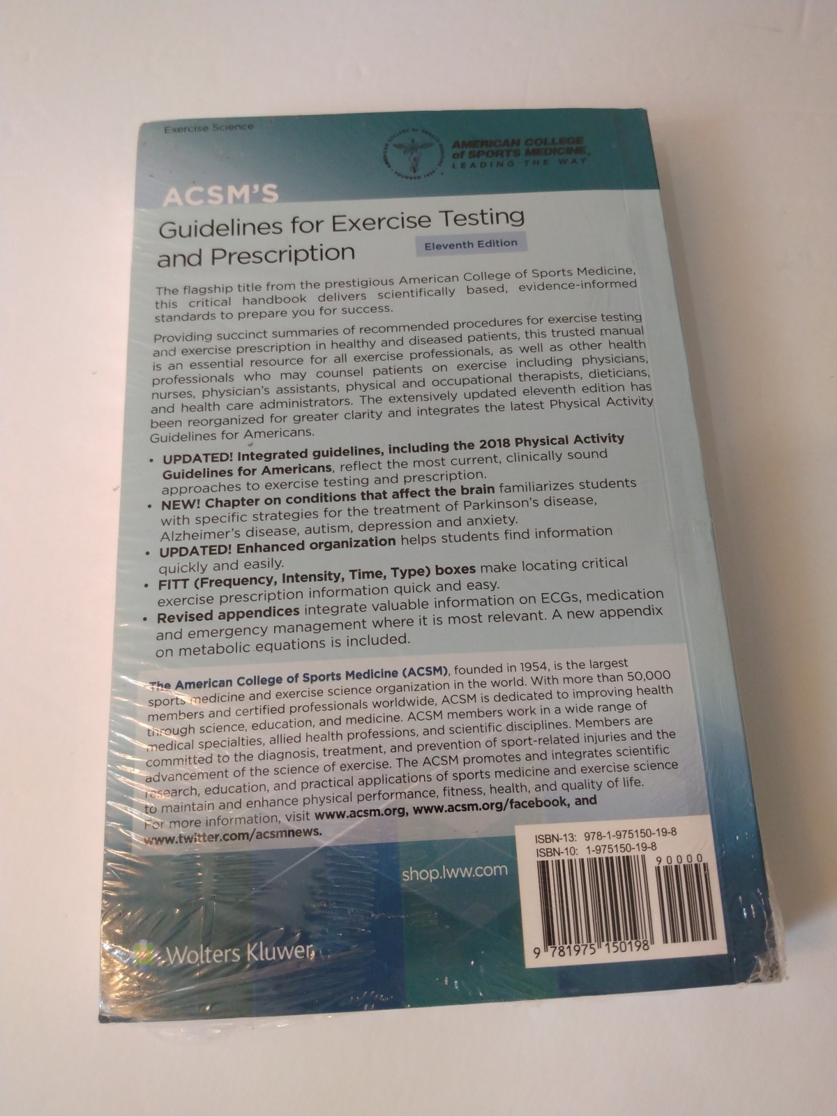 ACSM’s Guidelines for Exercise Testing and Prescription 11th Edition New