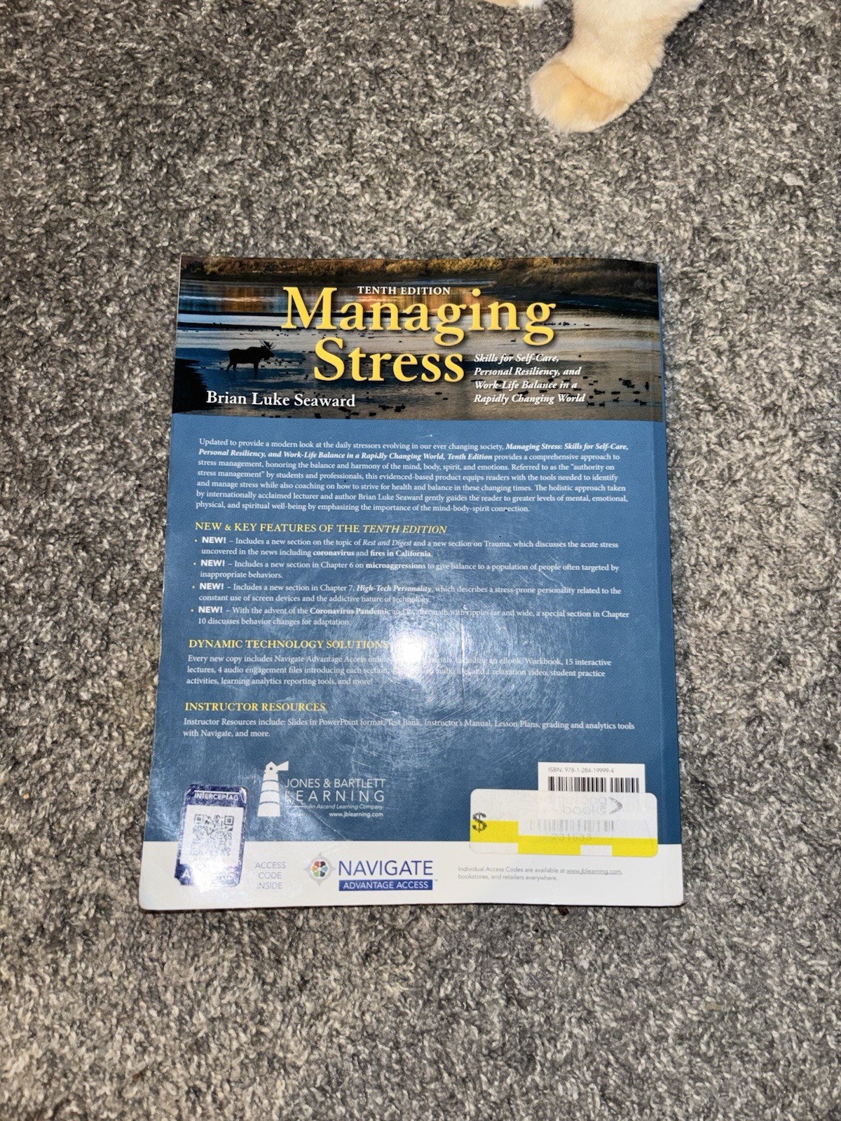Managing Stress by Brian Luke Seaward (2014, Mixed Media, Tenth edition)