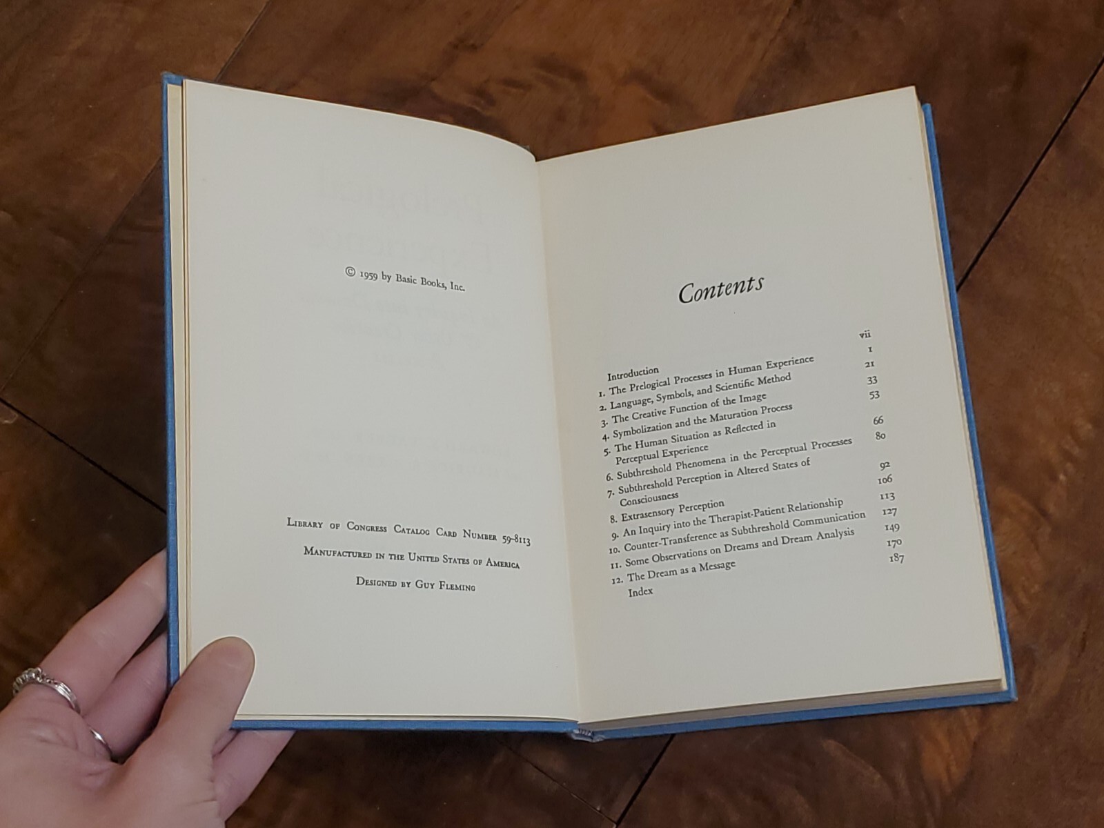 Prelogical Experience by E. S. Tauber & M. R. Green / 1959, Basic Books Inc.