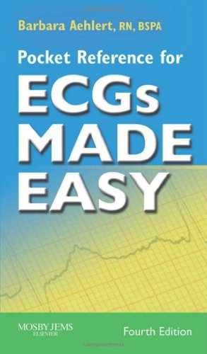 Pocket Reference for ECGs Made – Paperback, by Aehlert MSEd BSPA – Very Good