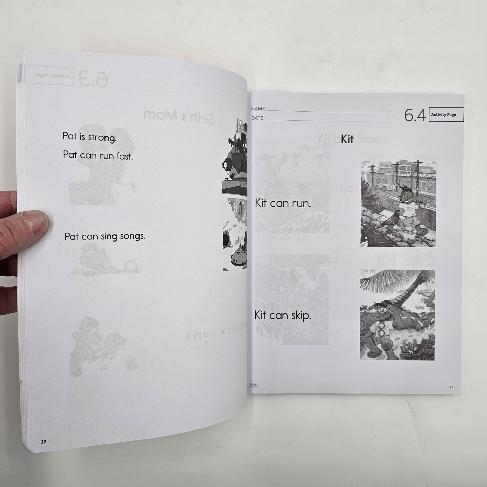 UNMARKED PAGES Amplify CKLA Grade 1 Skills 1 Activity Book | Phonics Workbook VG