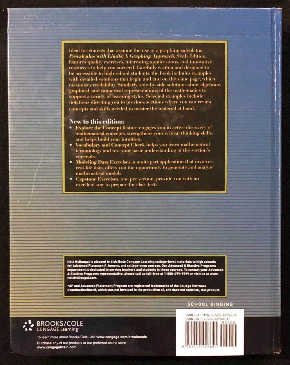 PRECALCULUS WITH LIMITS: A Graphing Approach (6th Edition) By Ron Larson (2012)