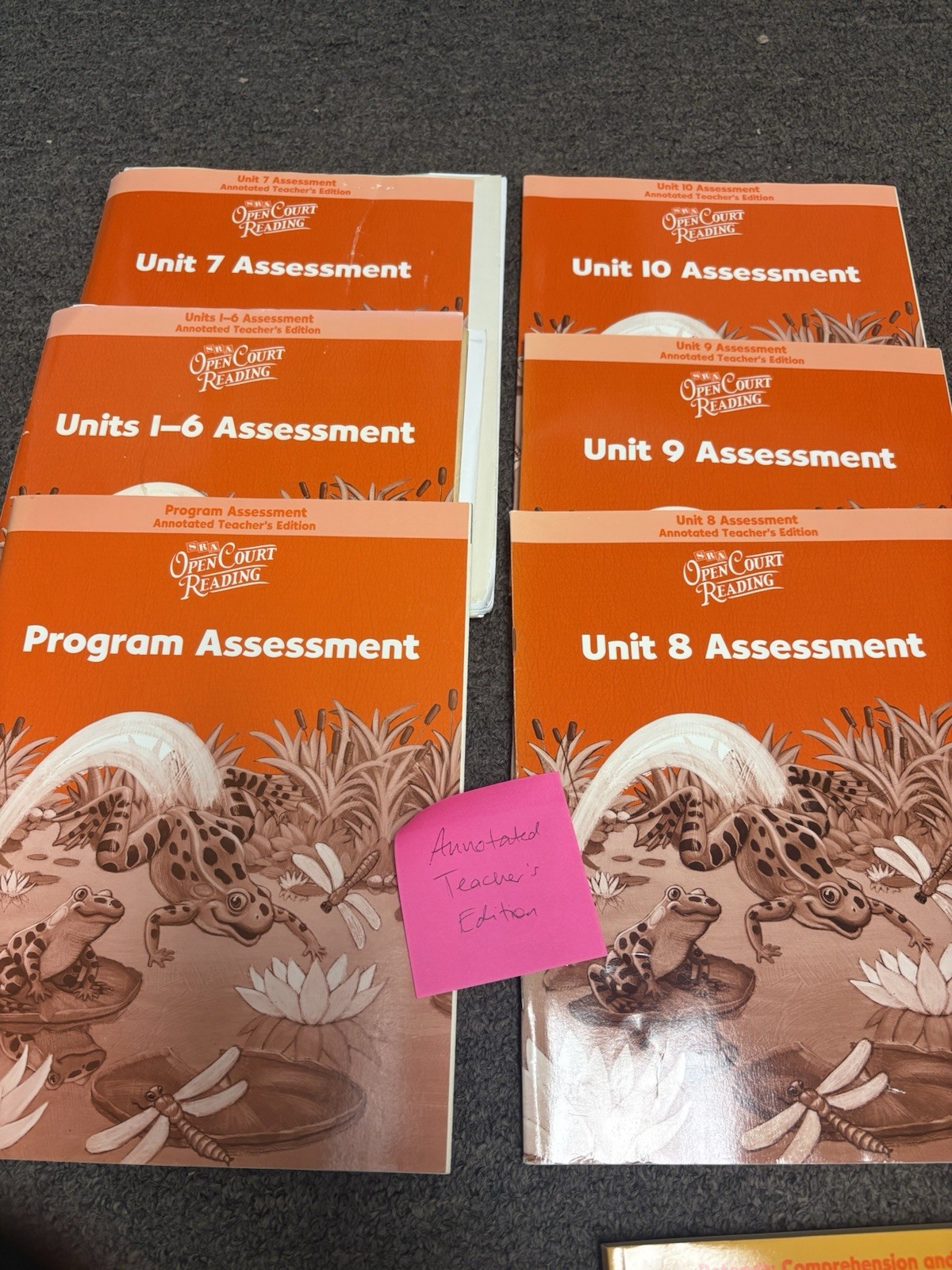 SRA Open Court Reading Level 1 Teacher Lot Masters, Annotated, Transparencies