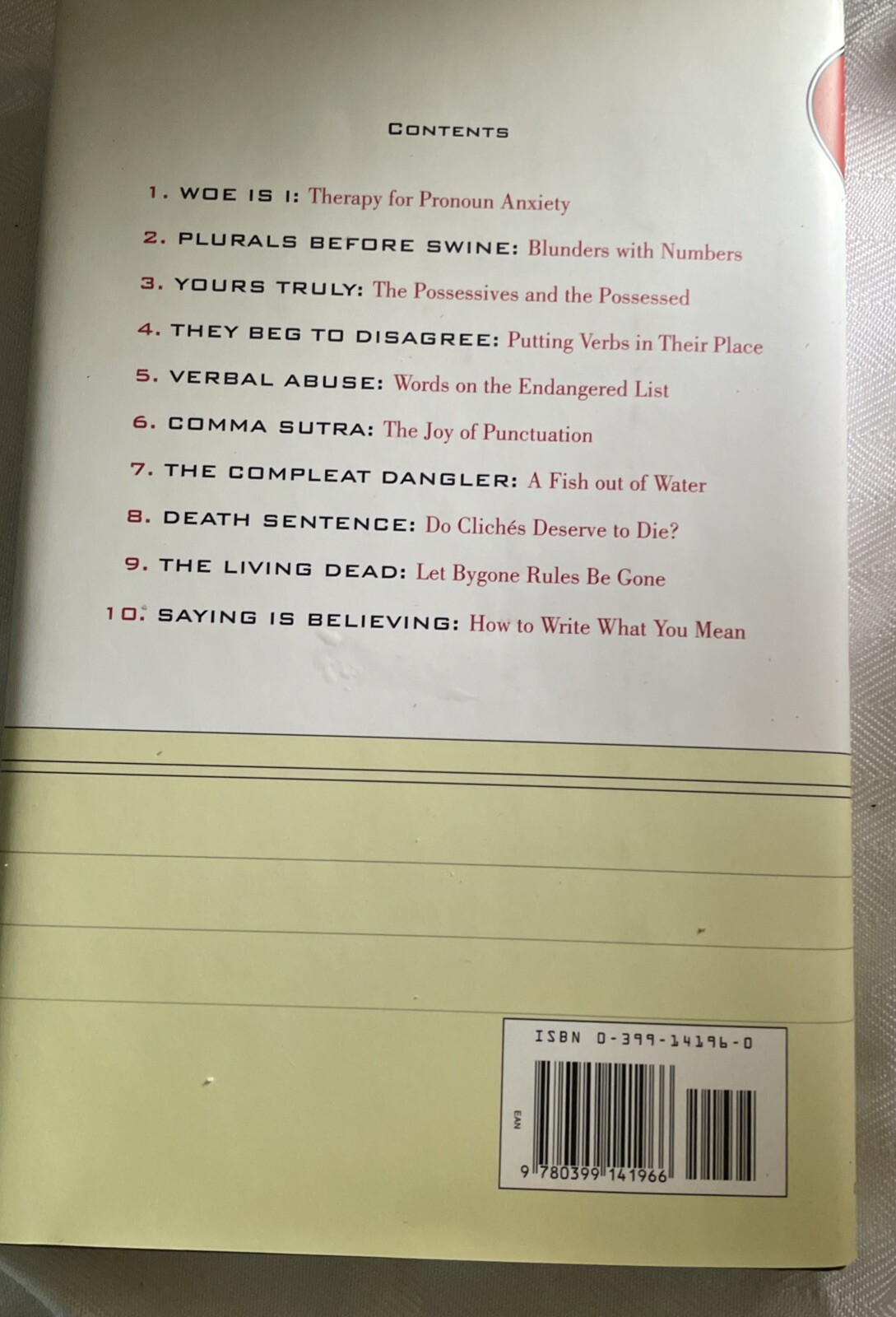 Woe Is I The Grammarphobe’s Grammar Guide by Patricia O’Conner HCDJ 1996