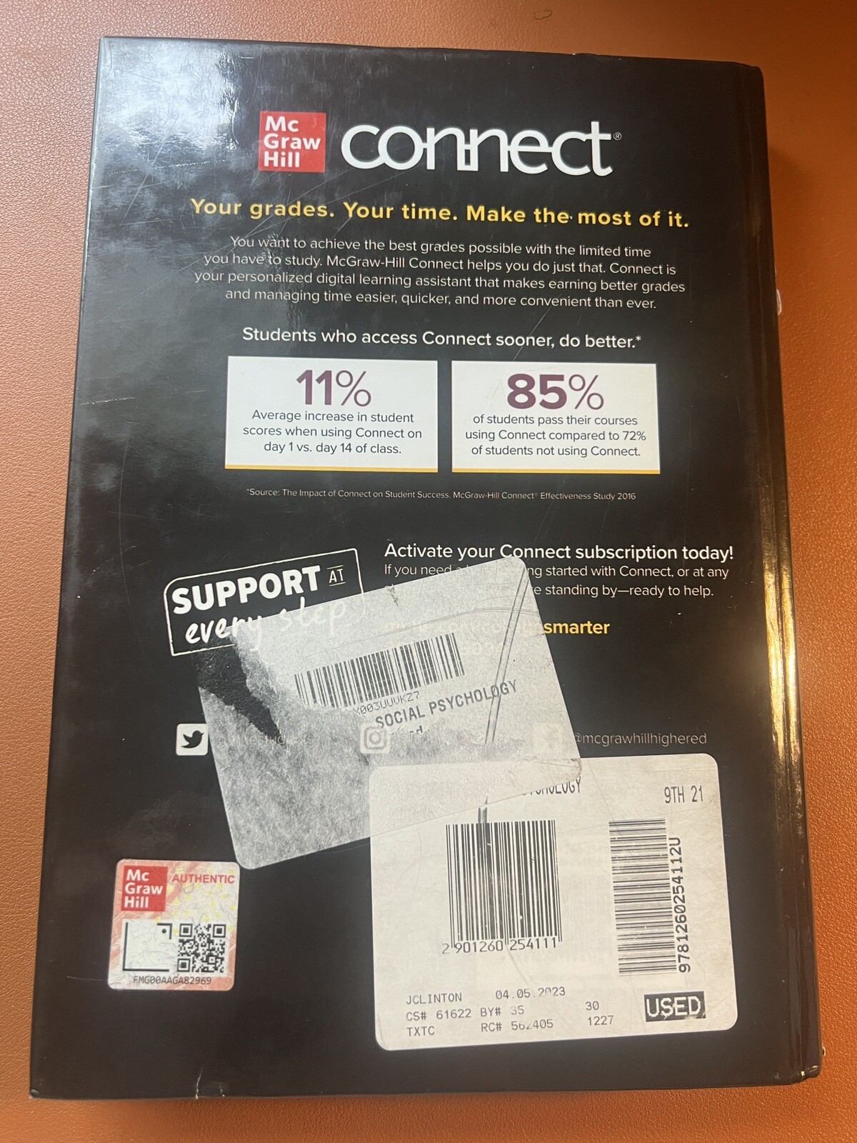 Exploring Social Psychology David Myers Ninth Edition Hard Cover Textbook Book