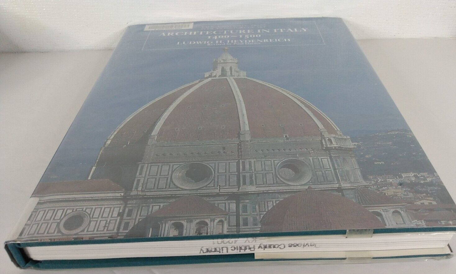 Architecture in Italy 1400-1500 by Ludwig H. Heydenreich 1996 HC DJ *EX LIBRARY