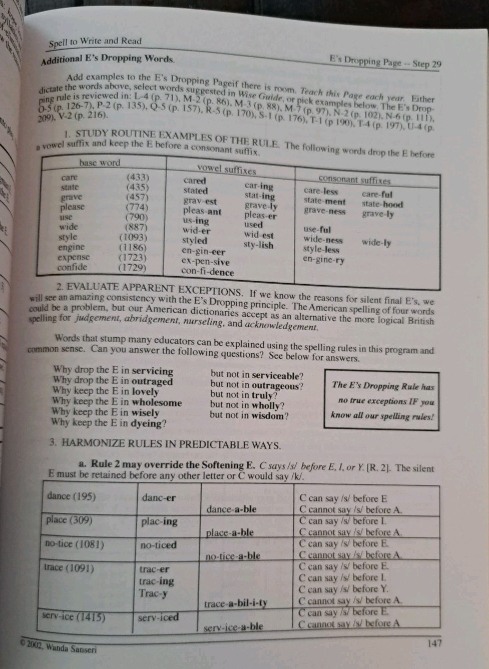 Spell To Write & Read, & WISE Guide for Spelling, Wanda Sanseri -’02, ’03 – GOOD
