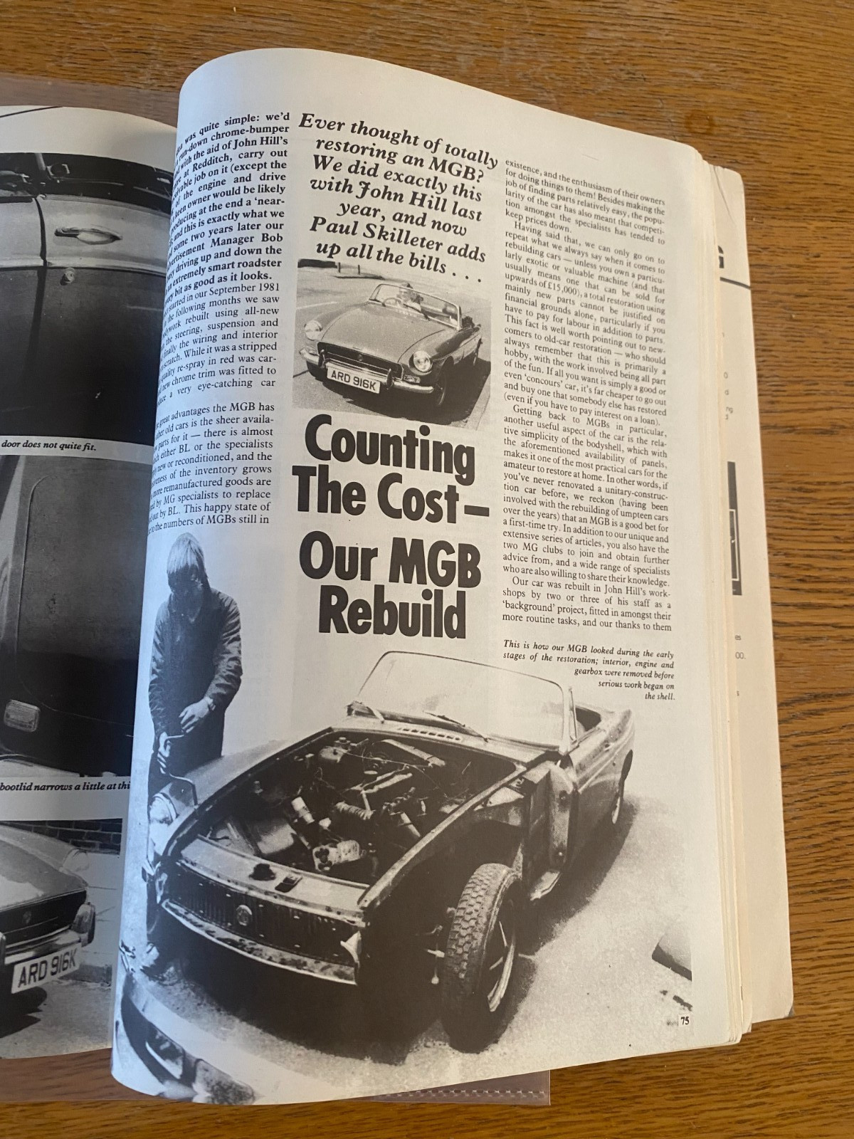 PRACTICAL CLASSICS MGB RESTORATION GUIDE 100 PAGES GOOD CONDITION